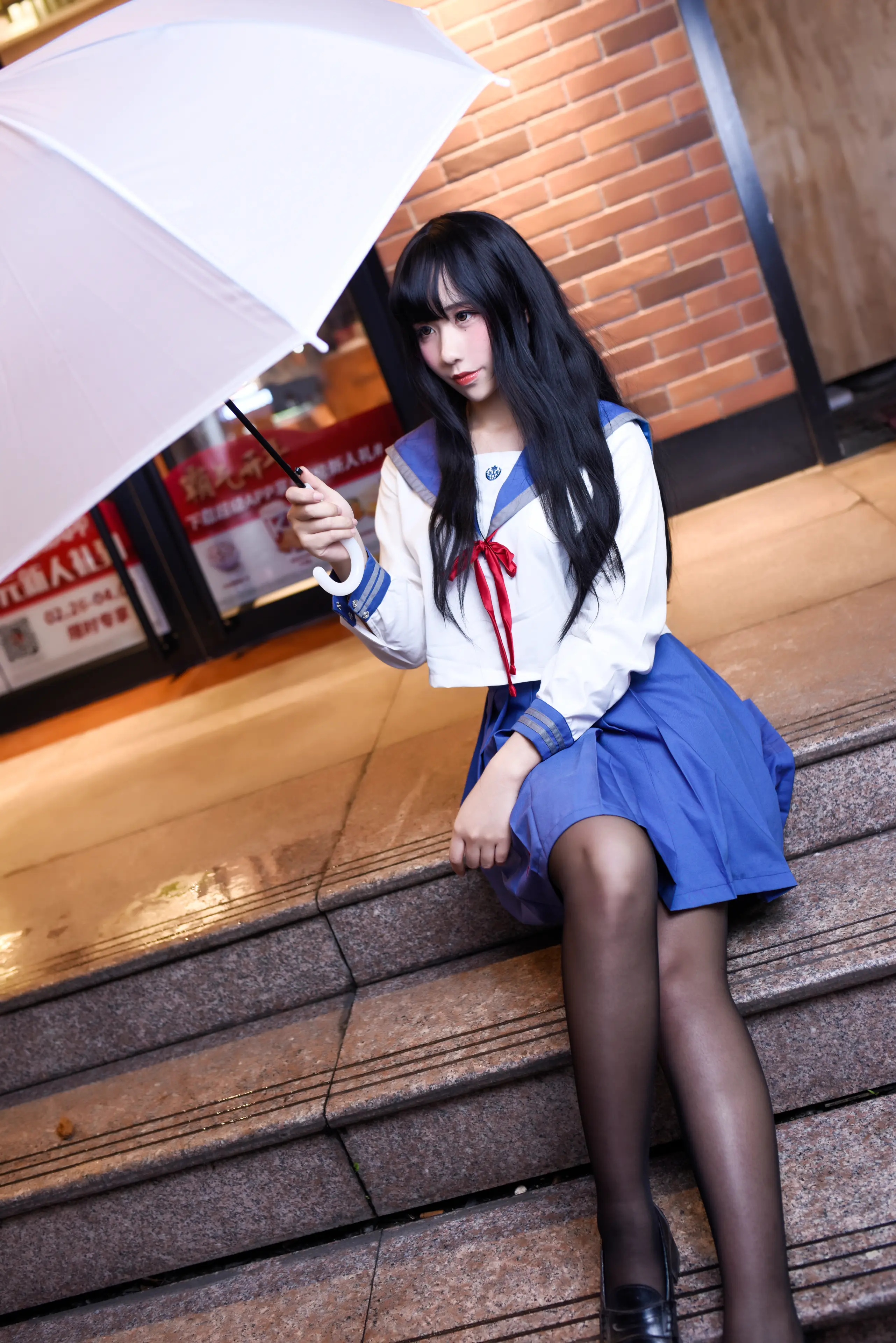 九曲 雨天JK [22P]