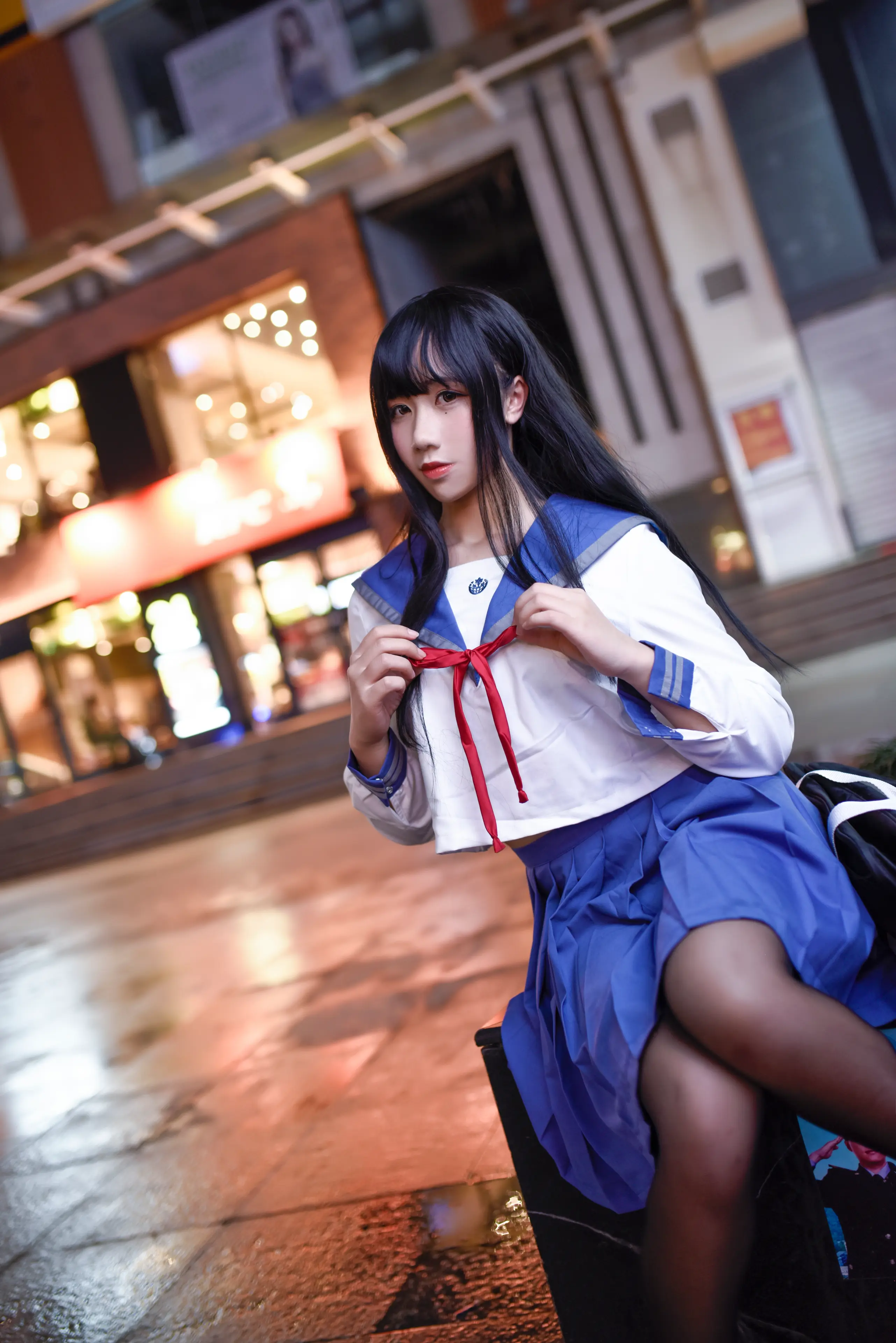 九曲 雨天JK [22P]