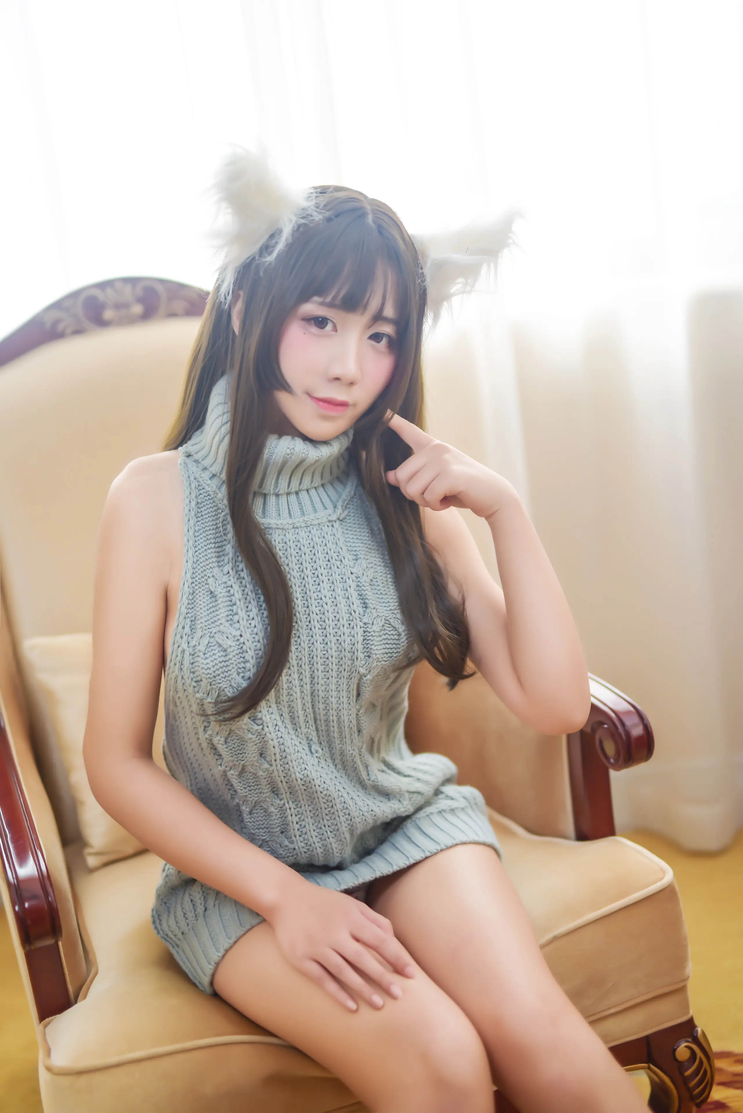 九曲 露背毛衣 [45P]