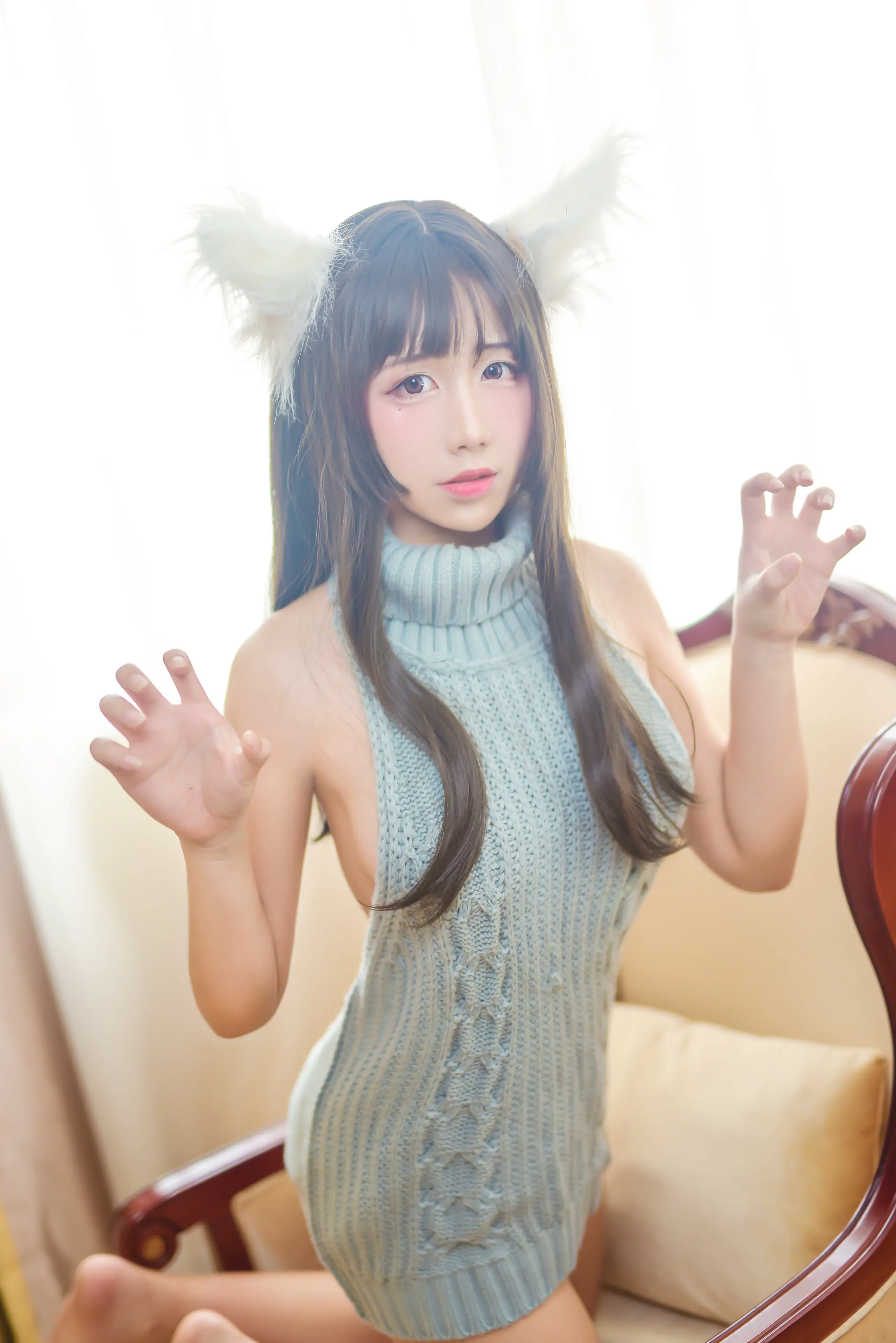 九曲 露背毛衣 [45P]