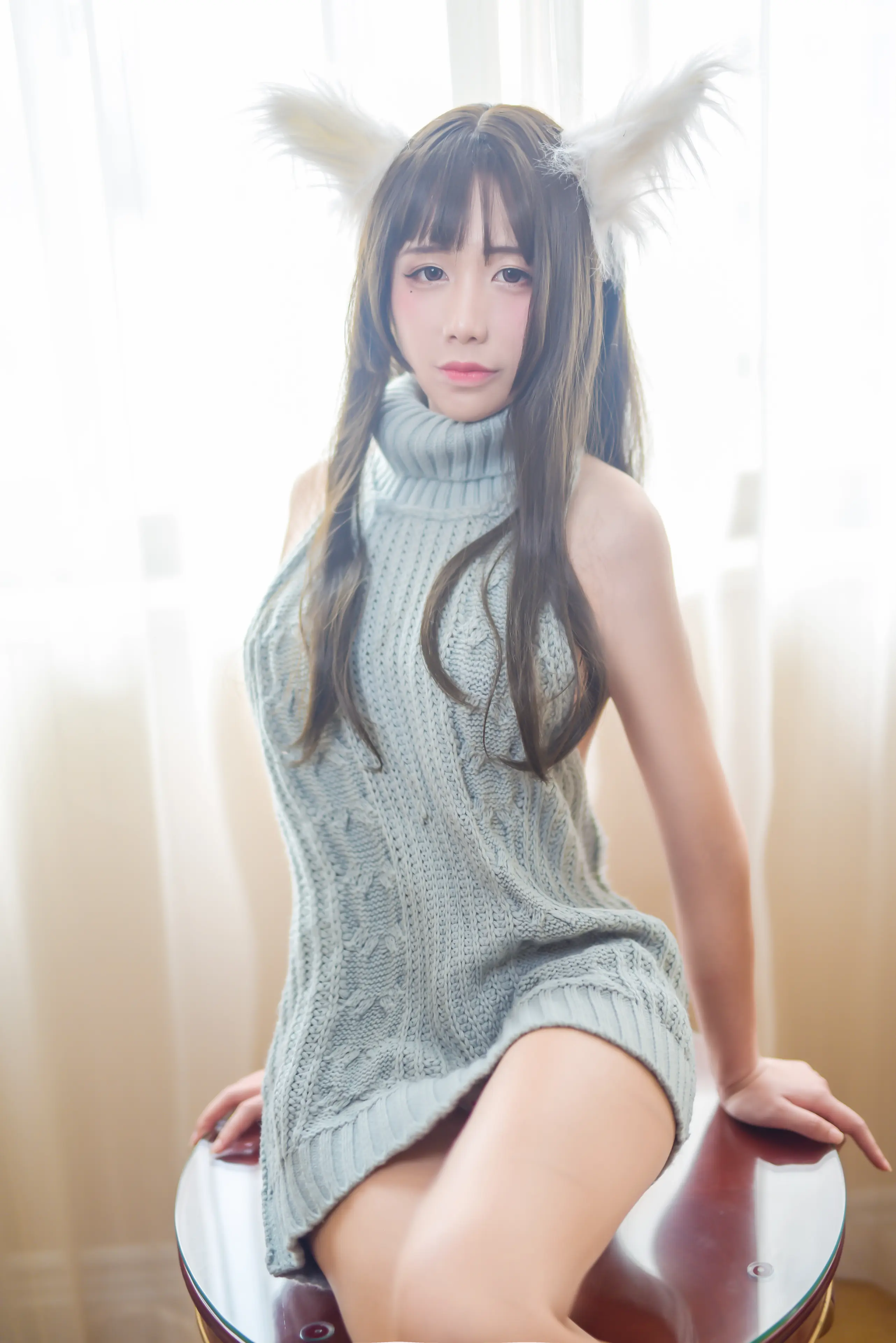 九曲 露背毛衣 [45P]