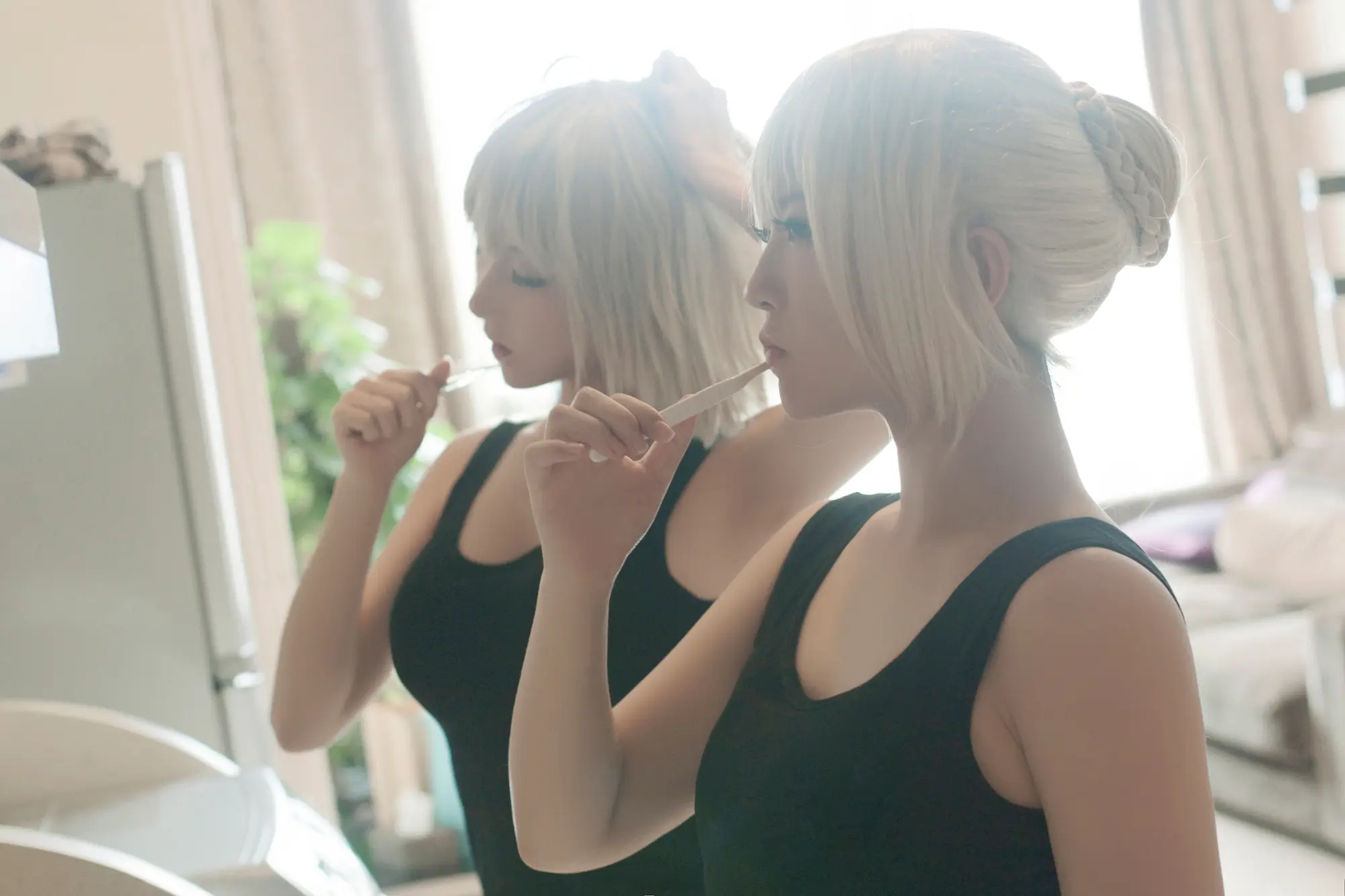 半半子 家居PS4 (&索索) [30P]