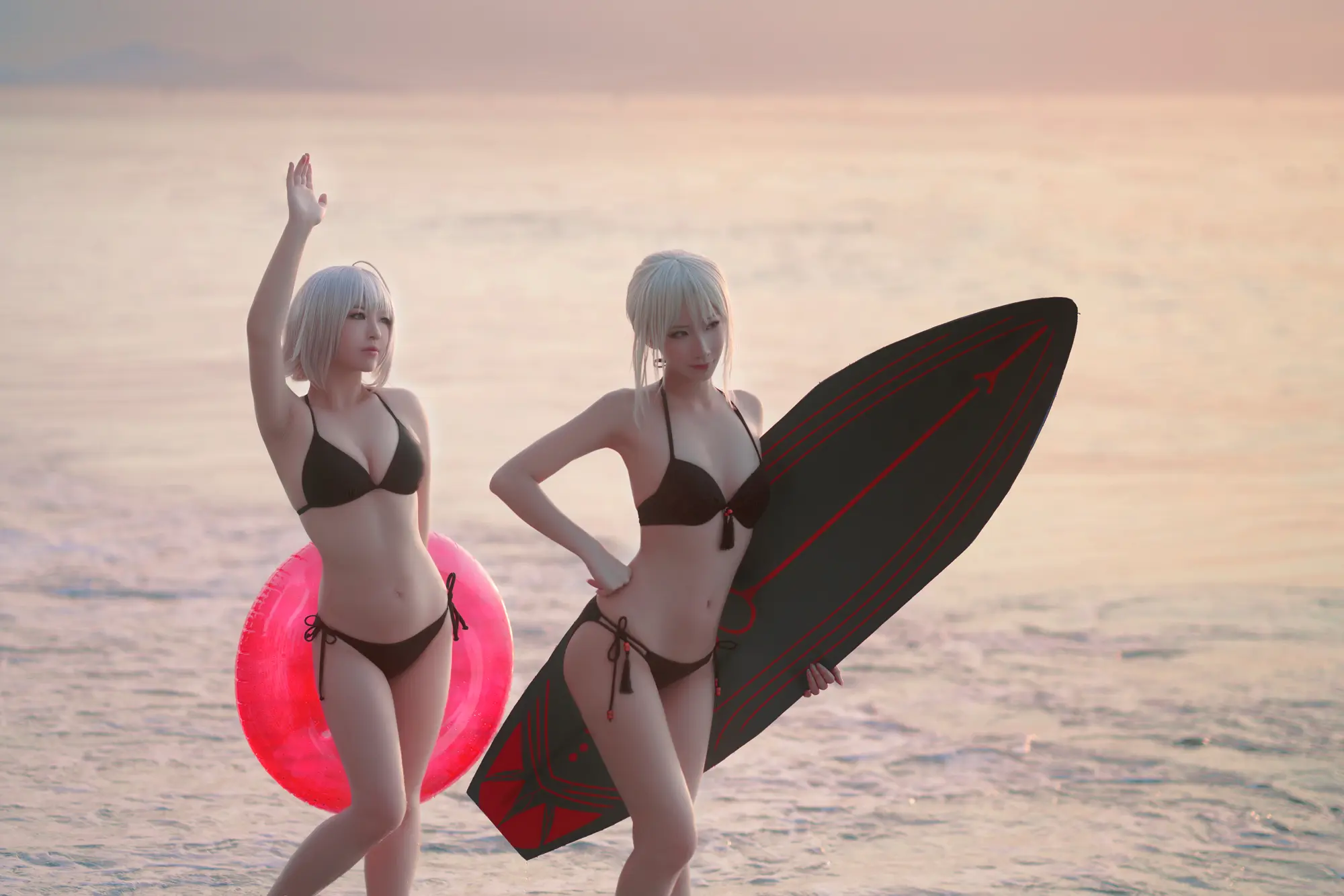 半半子 海边泳装 (&索索) [40P]