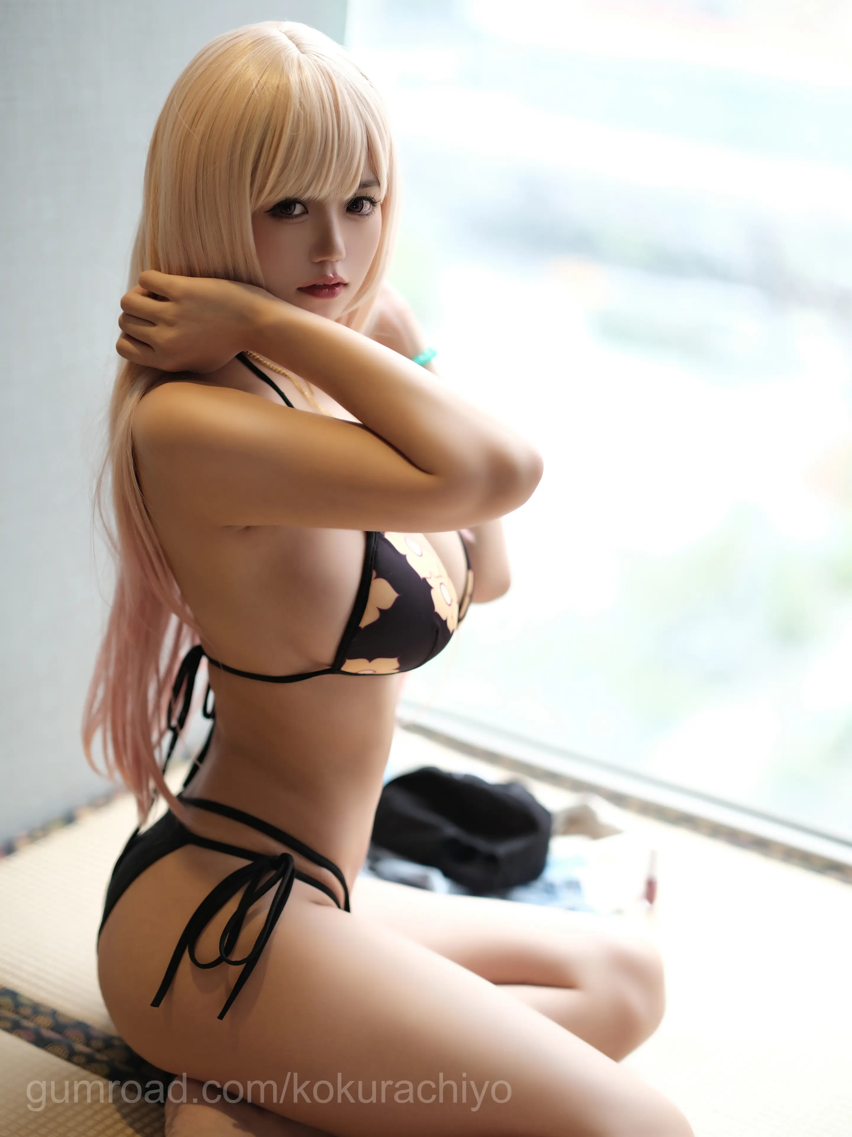 小仓千代w 喜多川海夢泳装 [22P]