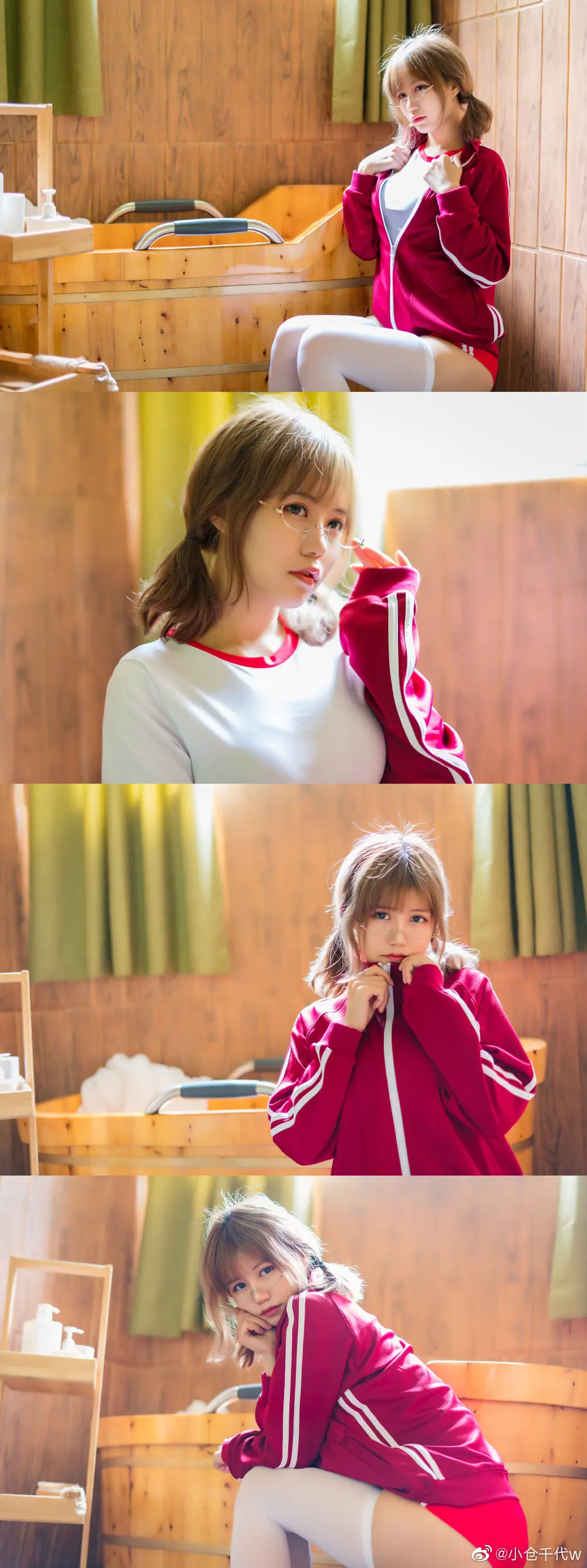 小仓千代w 微博图 运动服 [9P]