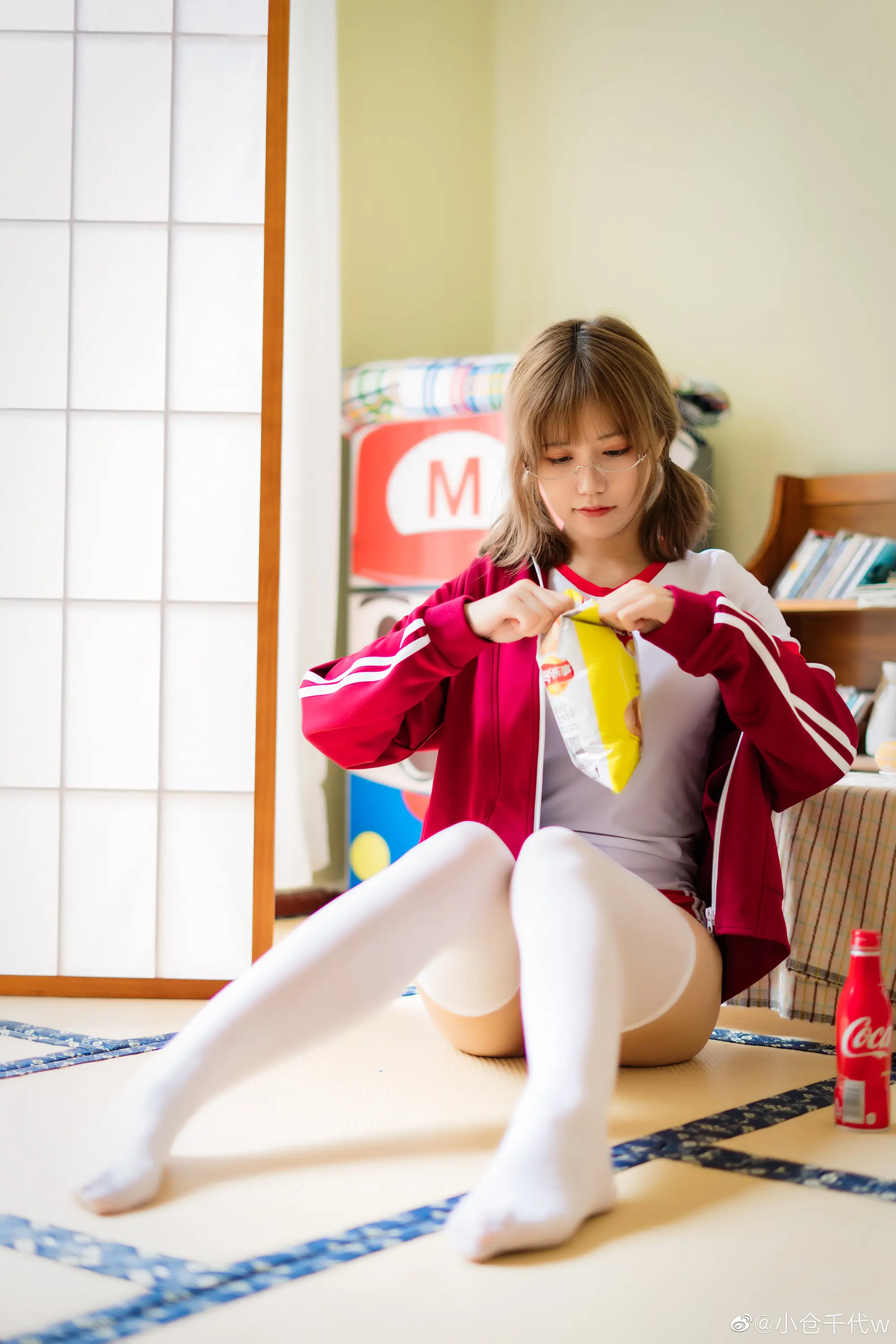 小仓千代w 微博图 运动服 [9P]