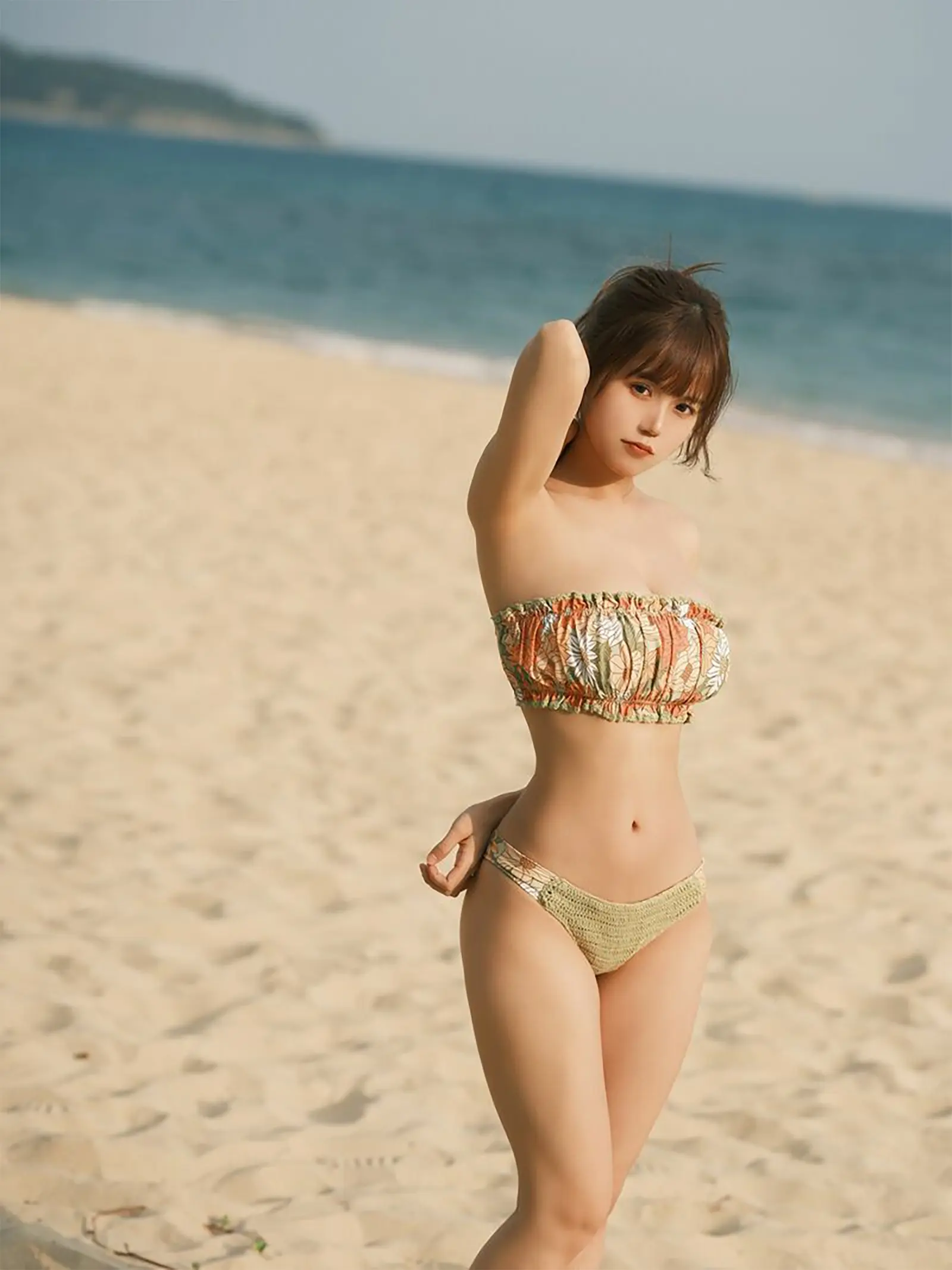 小仓千代w 沙滩日落🌄 [16P]