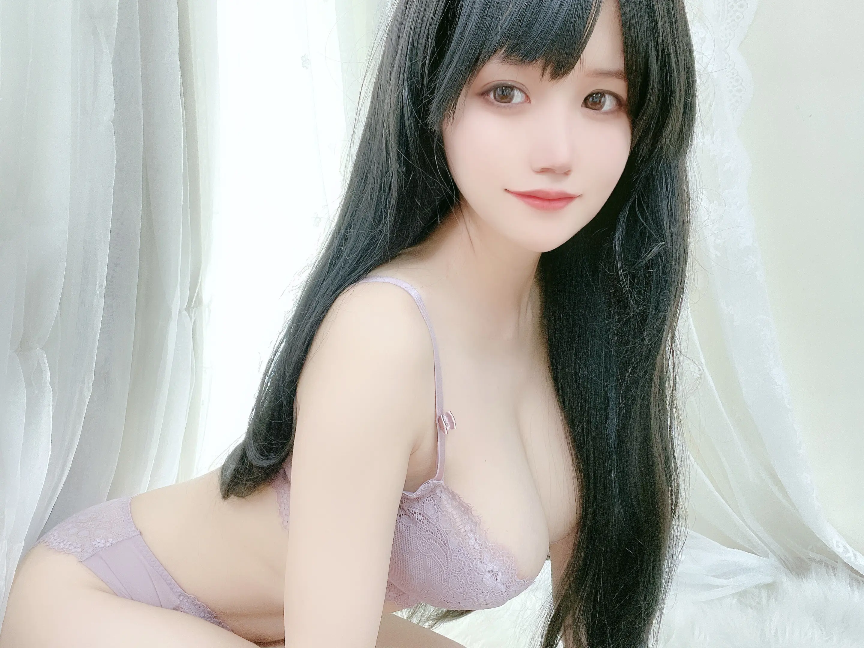 小仓千代w 浅紫内衣 [25P]