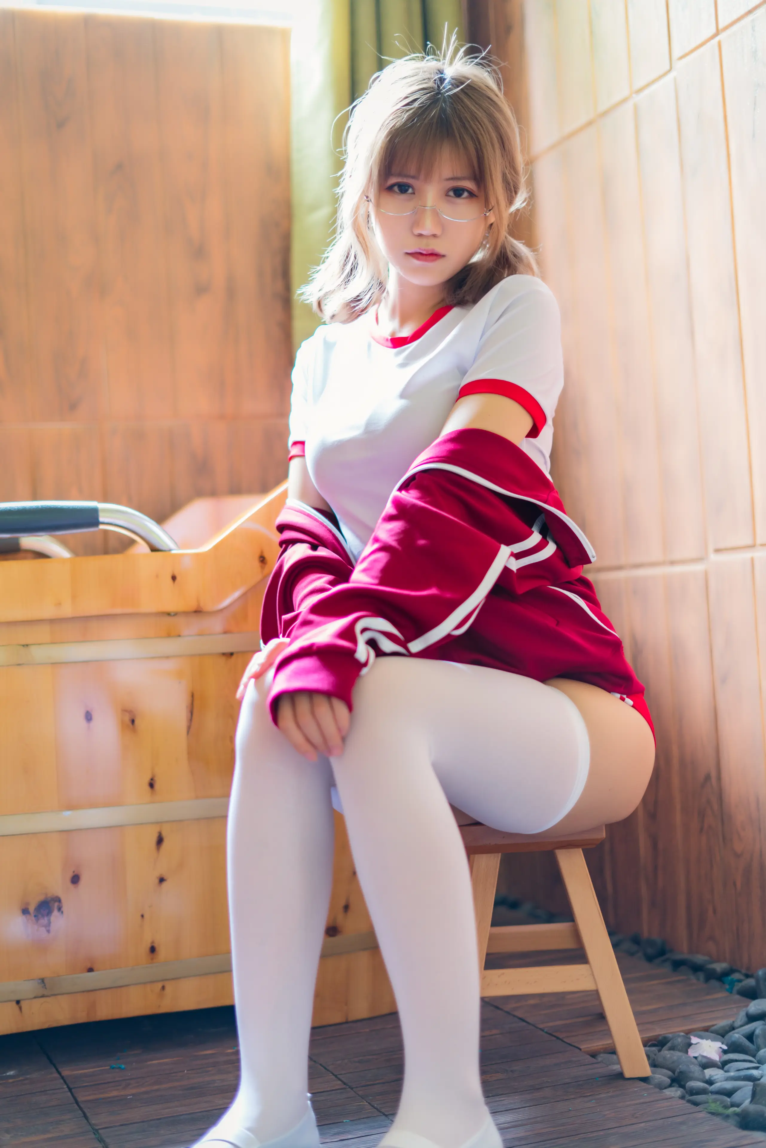 小仓千代w 红色体操服 [48P]