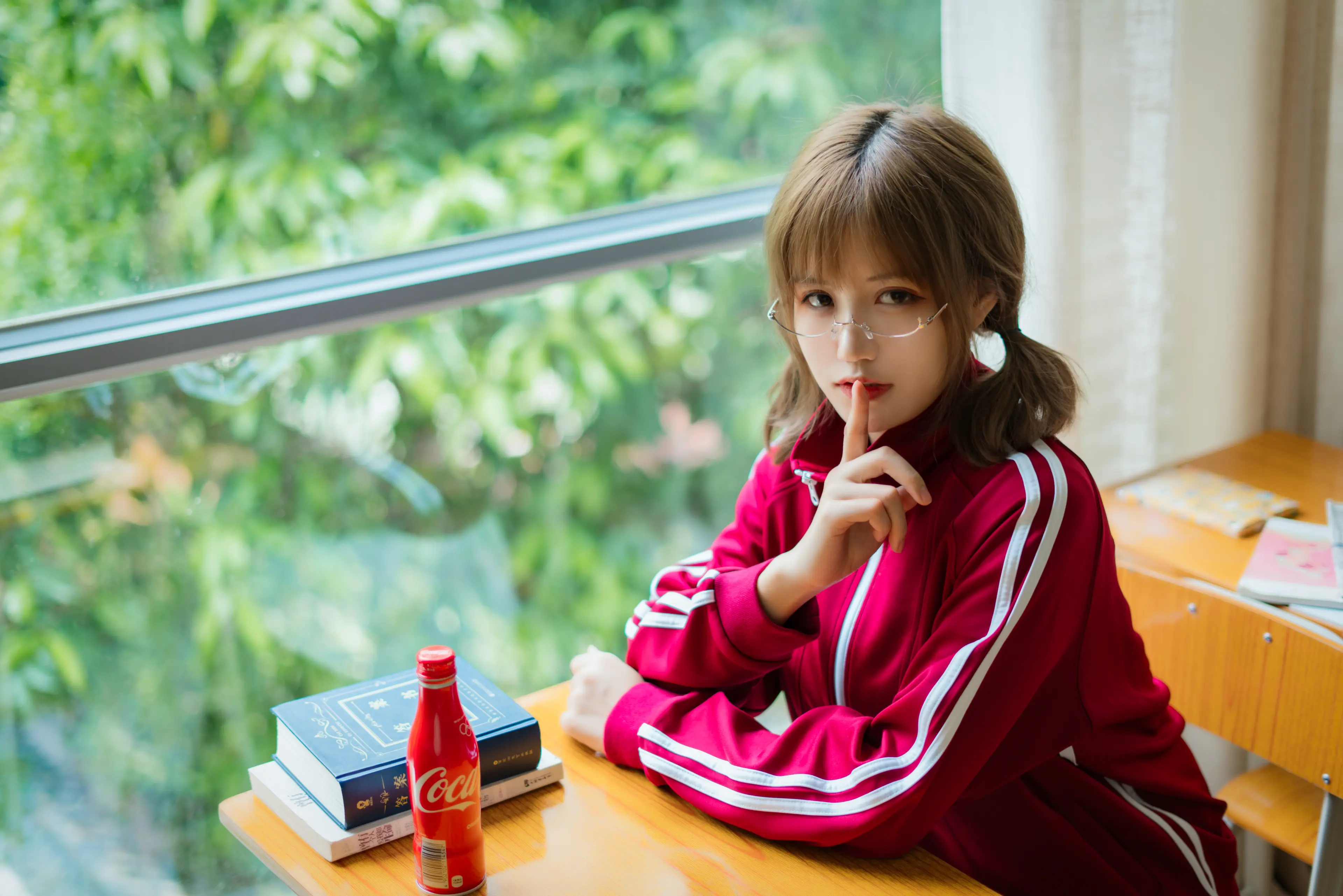 小仓千代w 红色体操服 [48P]