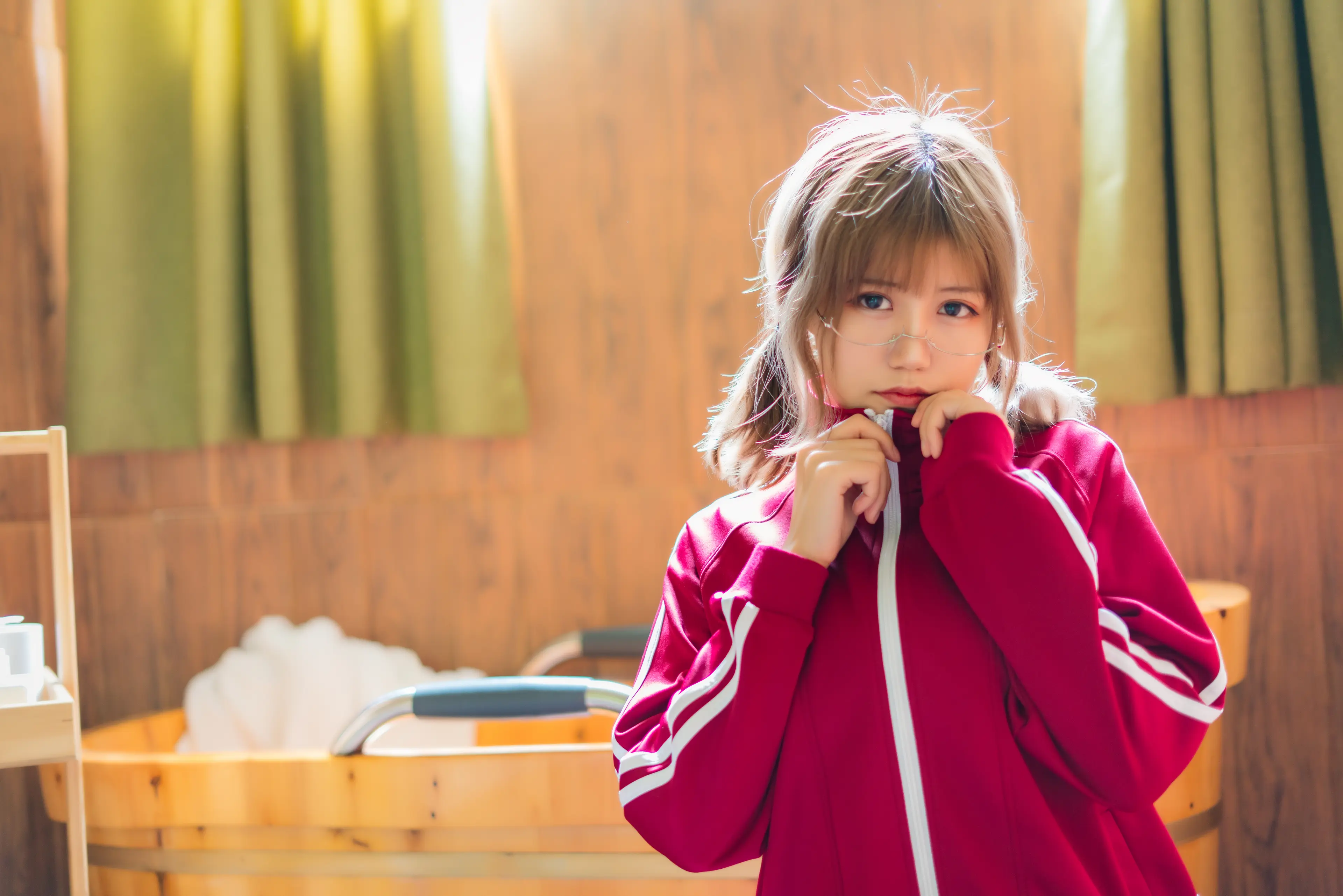 小仓千代w 红色体操服 [48P]