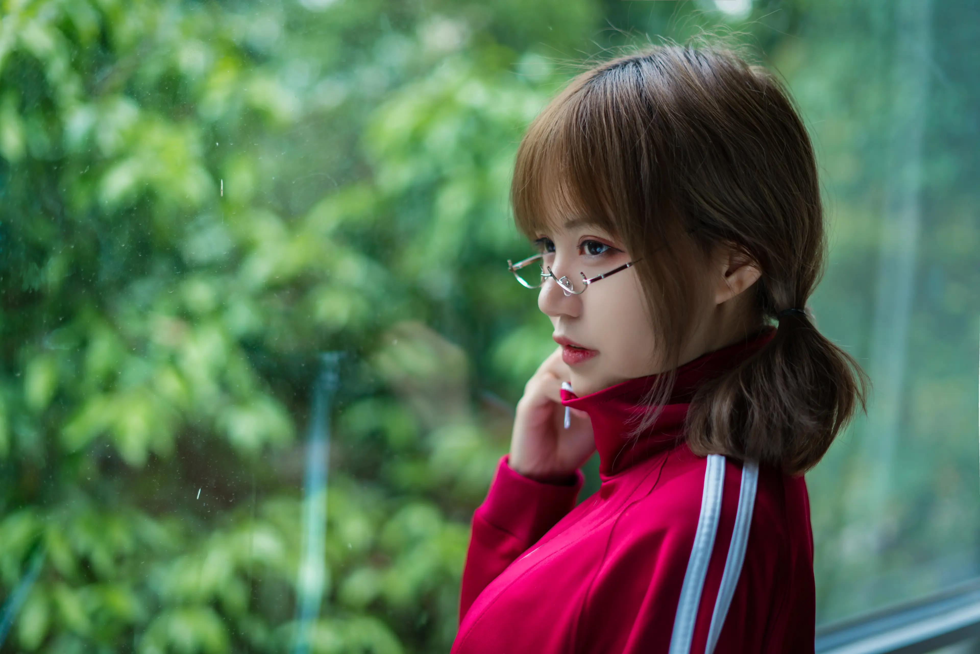 小仓千代w 红色体操服 [48P]