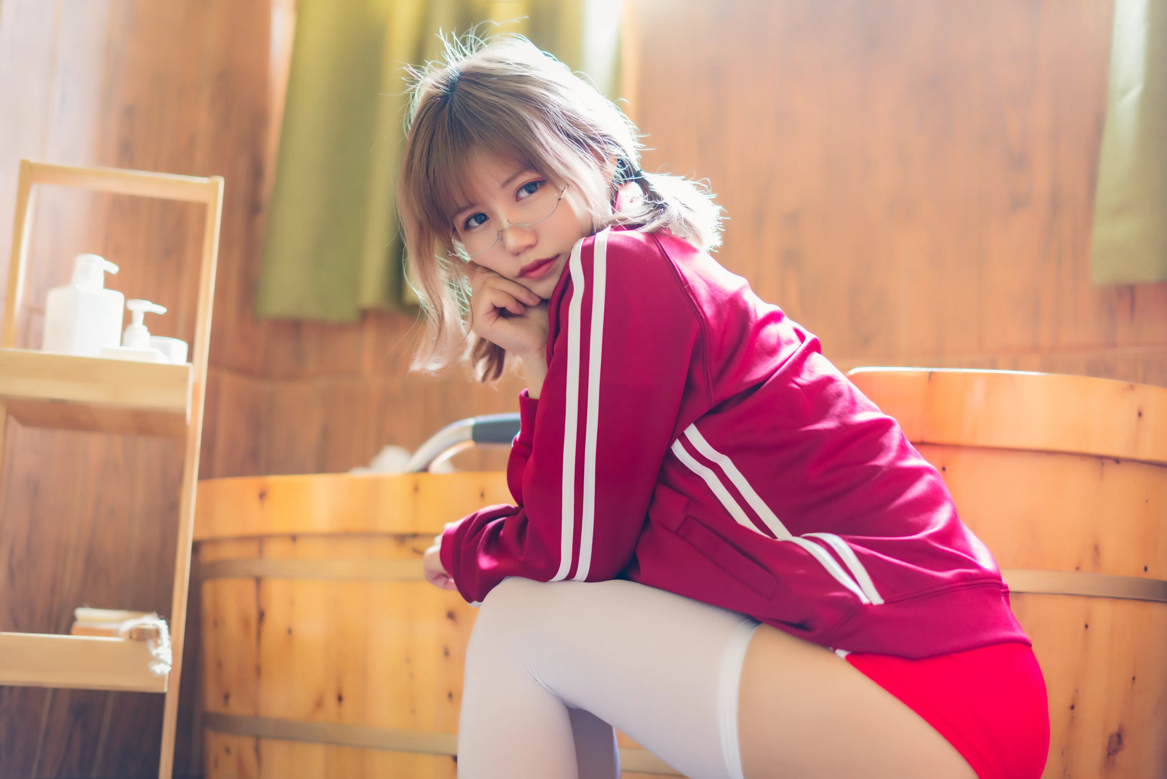 小仓千代w 红色体操服 [48P]