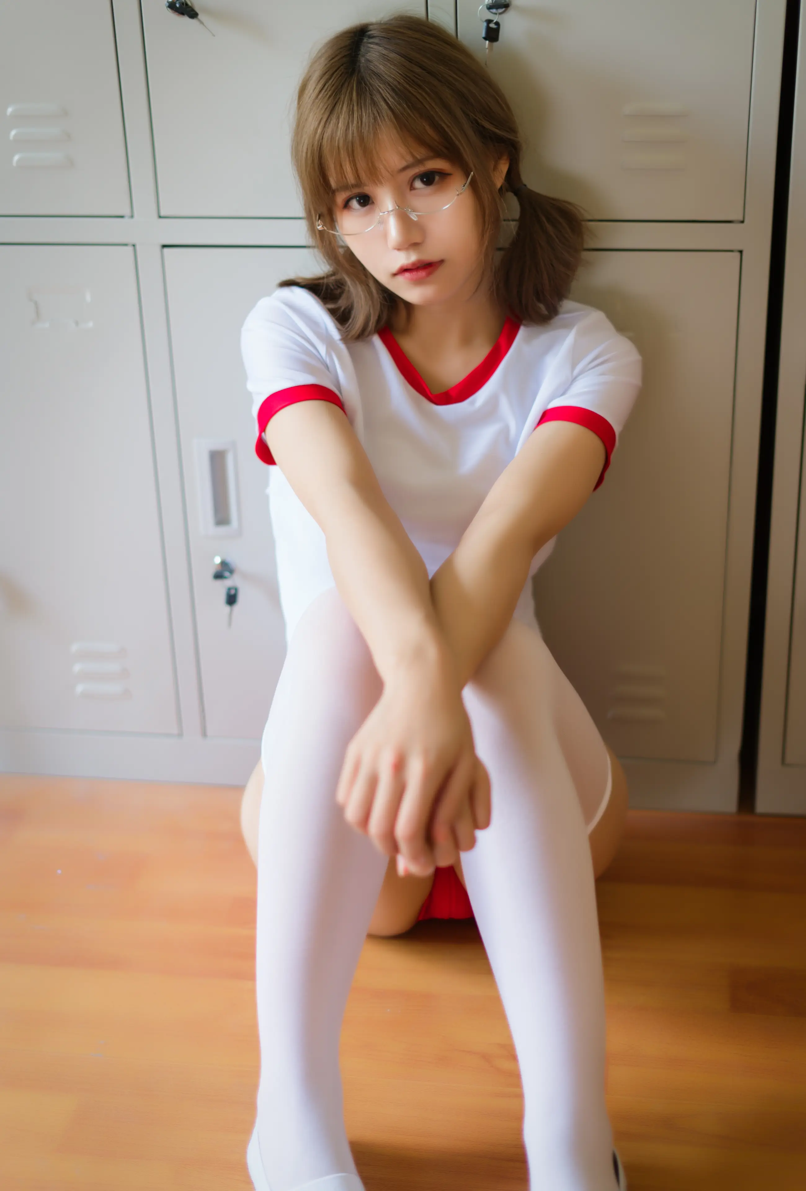 小仓千代w 红色体操服 [48P]