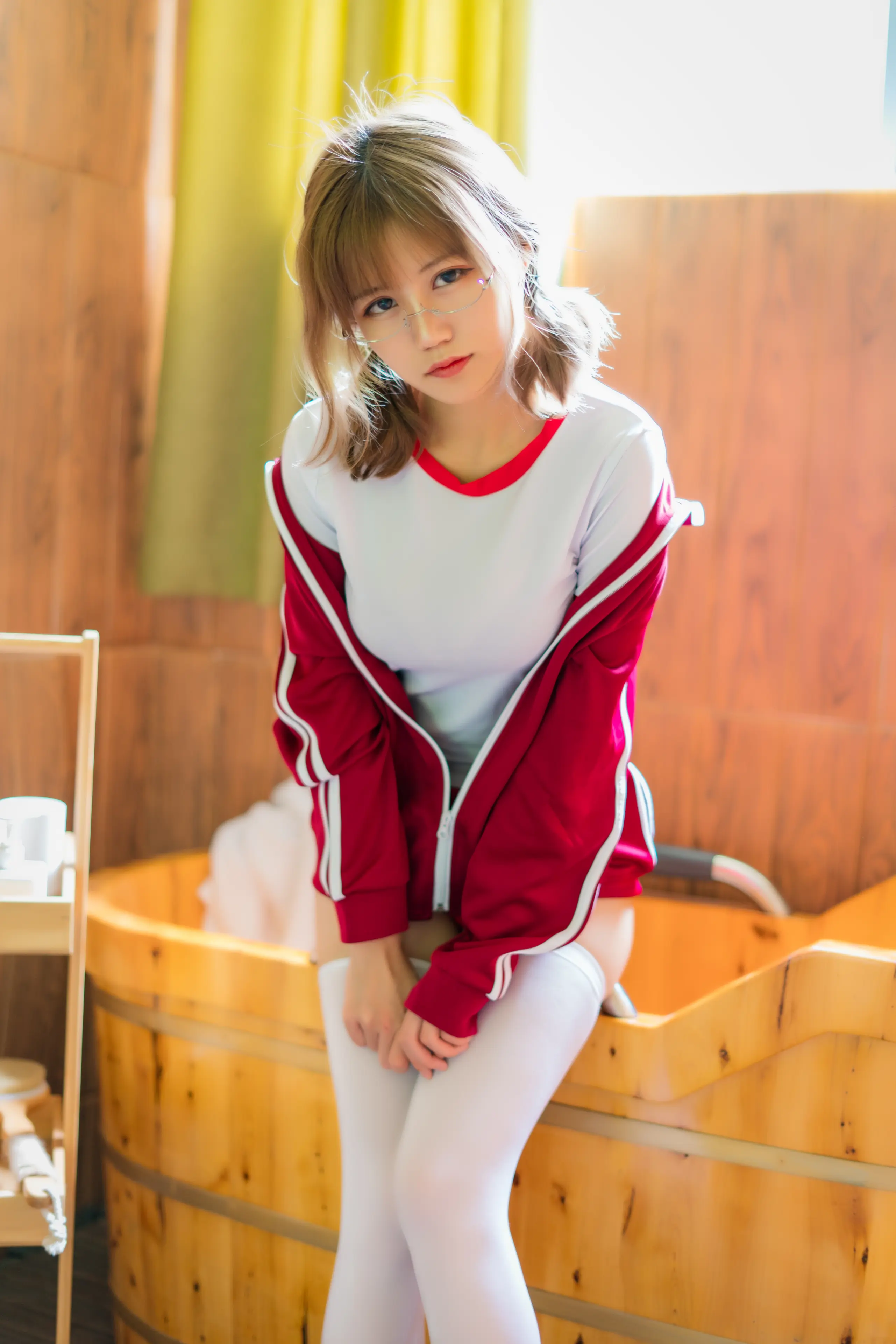 小仓千代w 红色体操服 [48P]