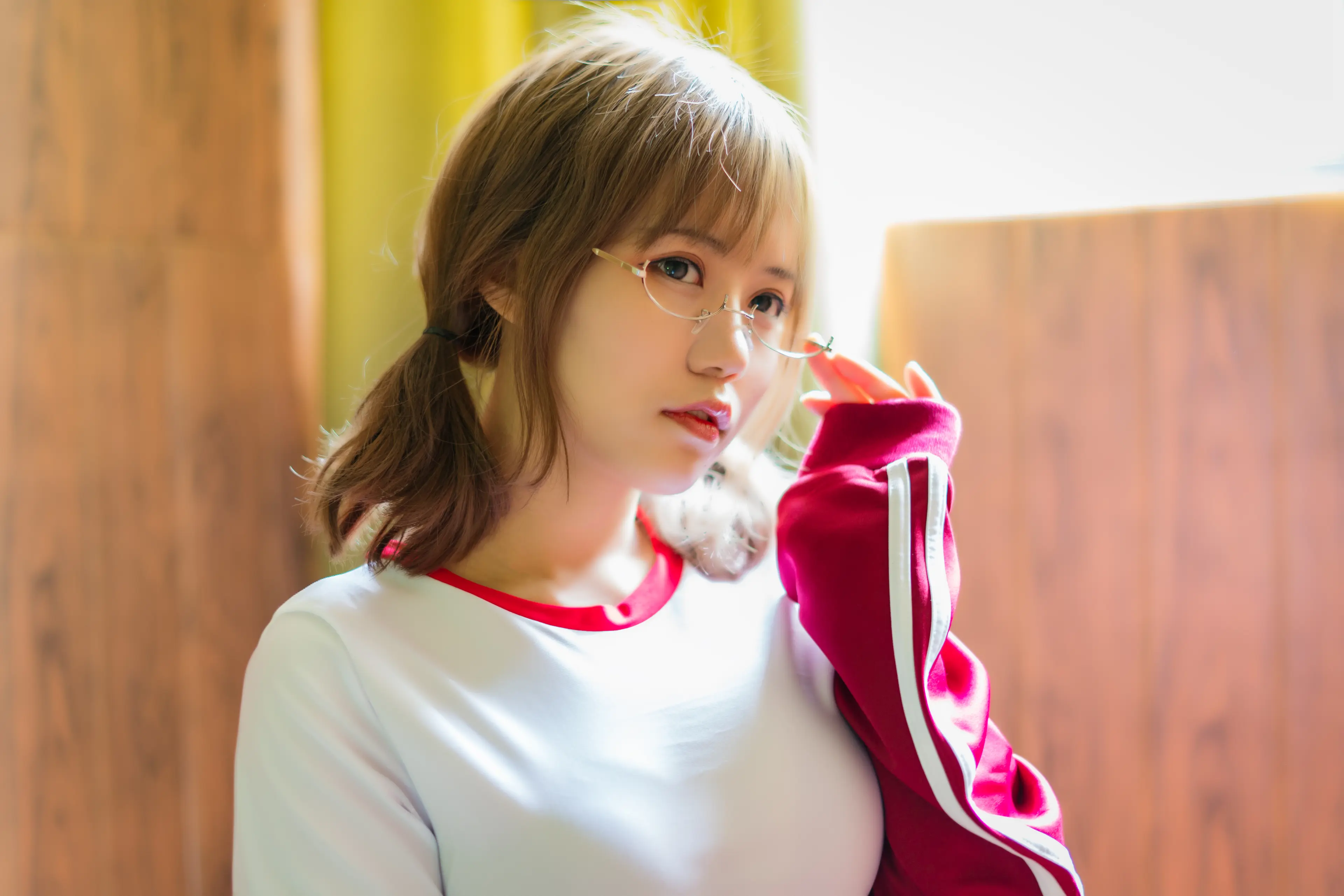 小仓千代w 红色体操服 [48P]