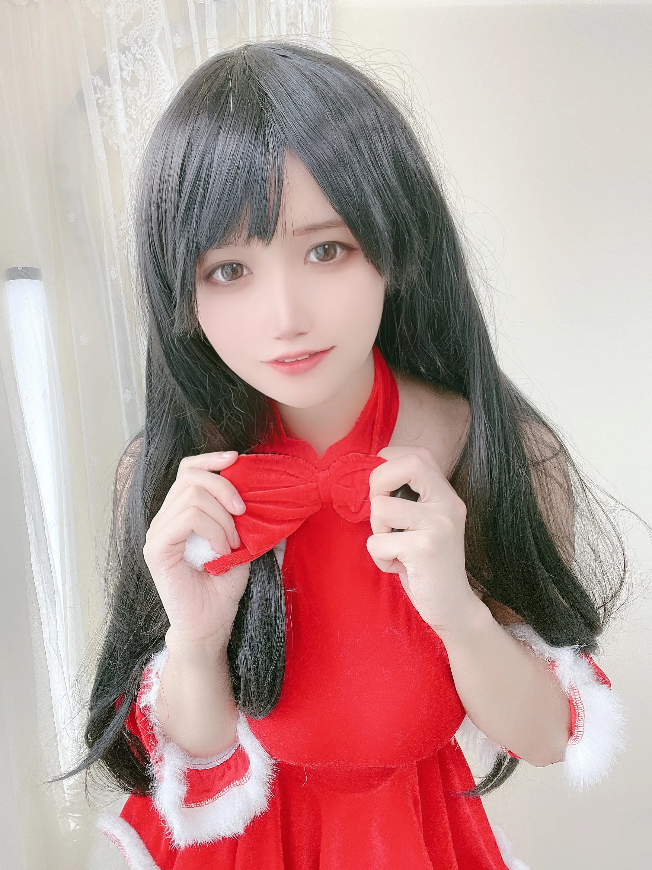 小仓千代w 红色礼物裙 [23P]