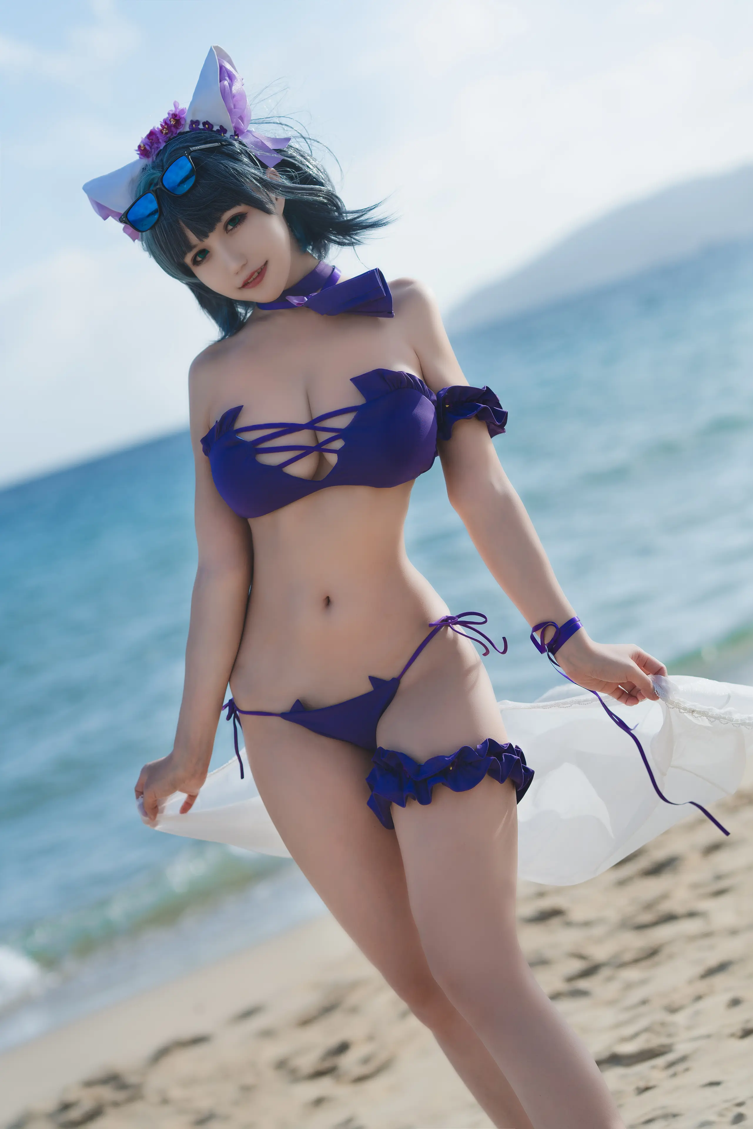 小仓千代w 1月舰长 柴郡泳装 [22P]