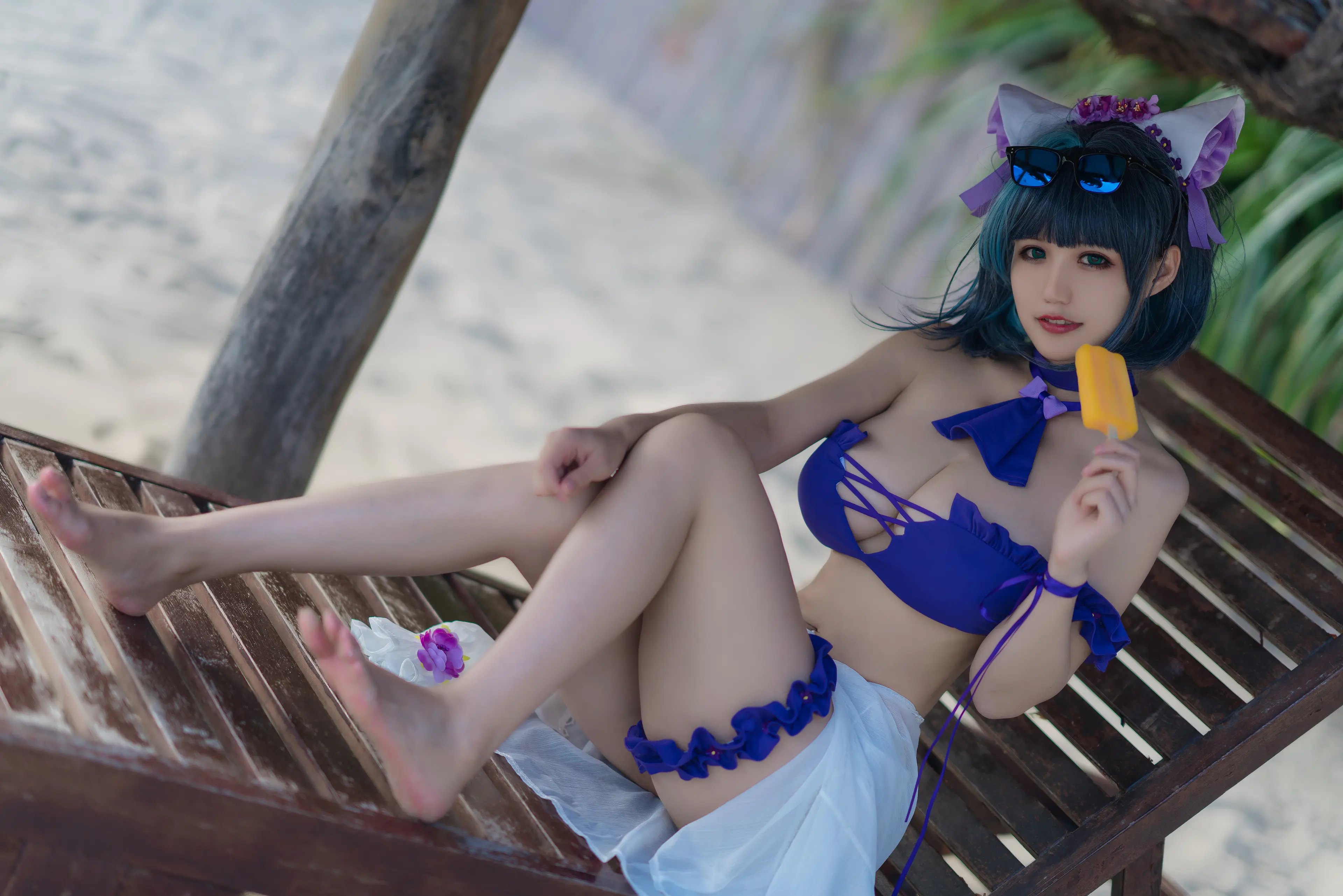 小仓千代w 1月舰长 柴郡泳装 [22P]