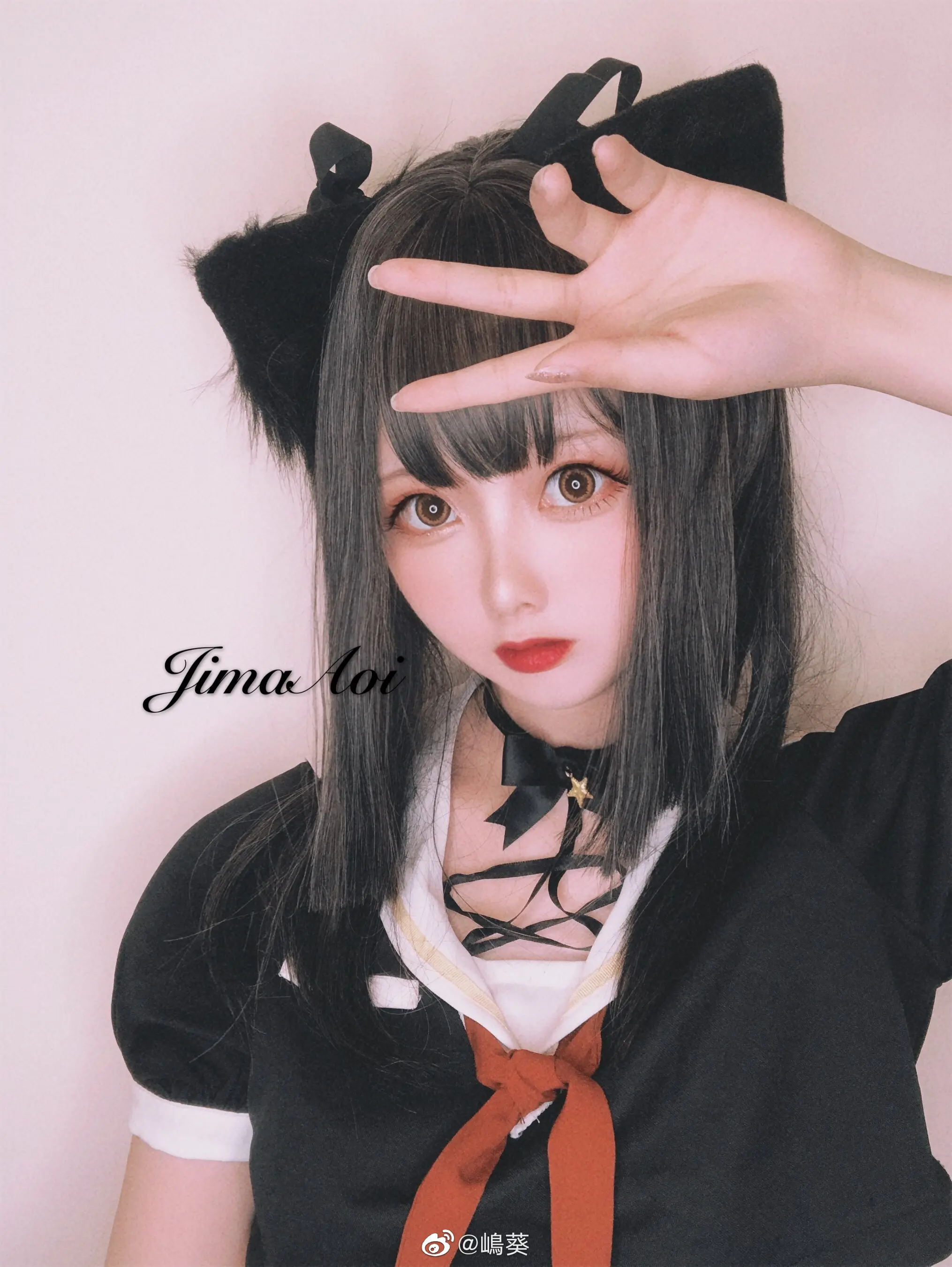 嶋葵 持枪黑喵 [9P]