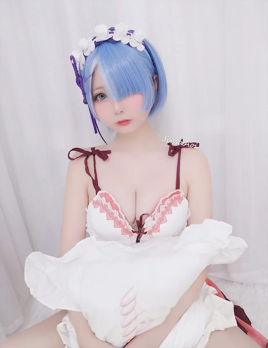 嶋葵 蕾姆睡衣 [9P]