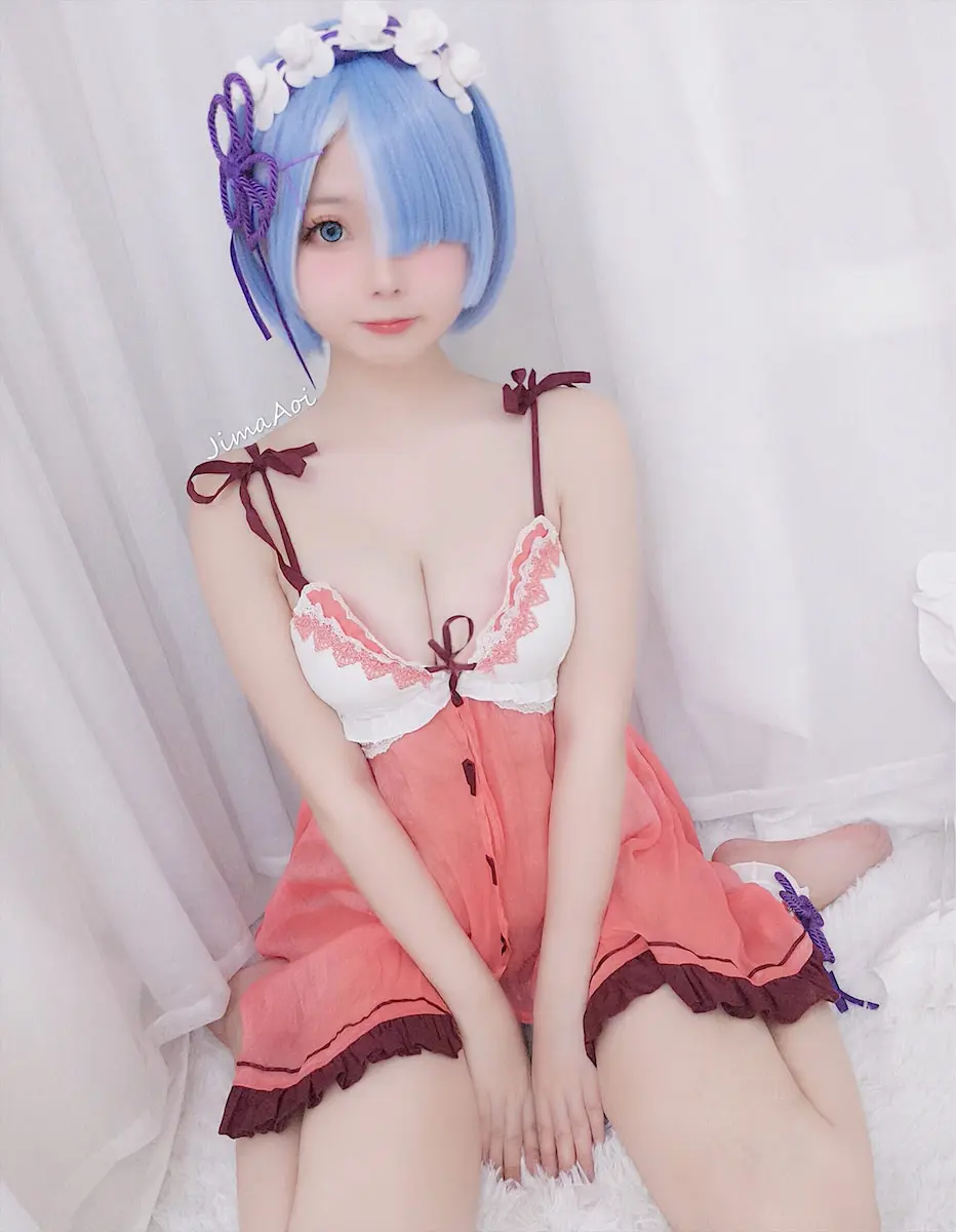 嶋葵 蕾姆睡衣 [9P]