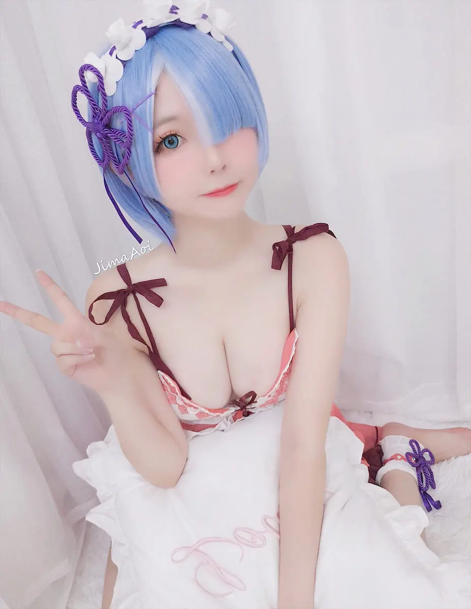 嶋葵 蕾姆睡衣 [9P]