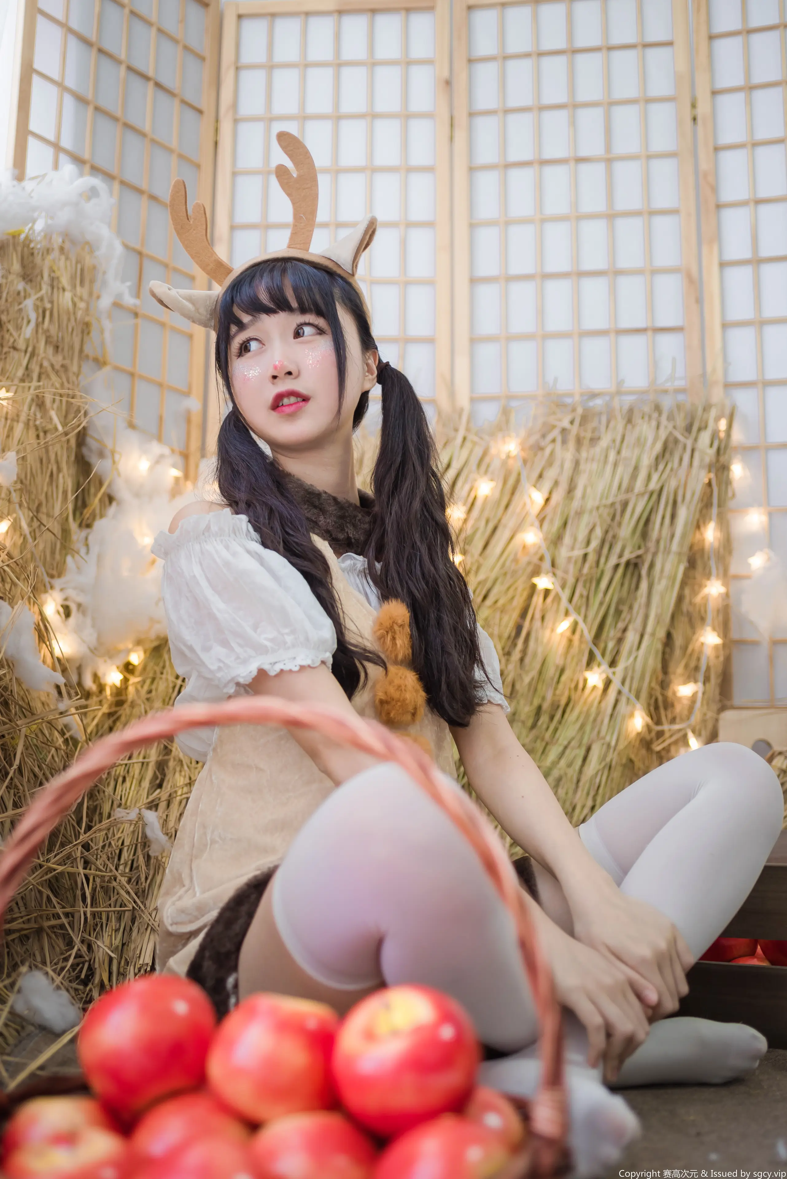 木绵绵 圣诞老人和驯鹿酱 [46P]