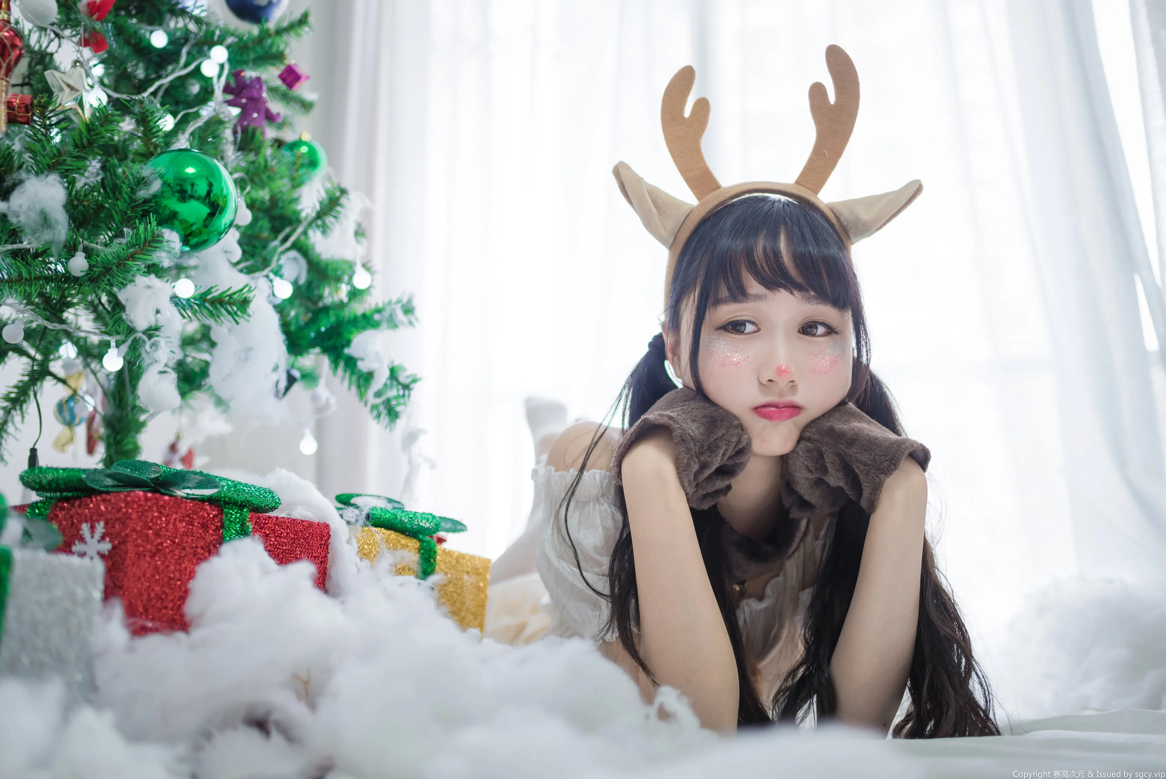 木绵绵 圣诞老人和驯鹿酱 [46P]