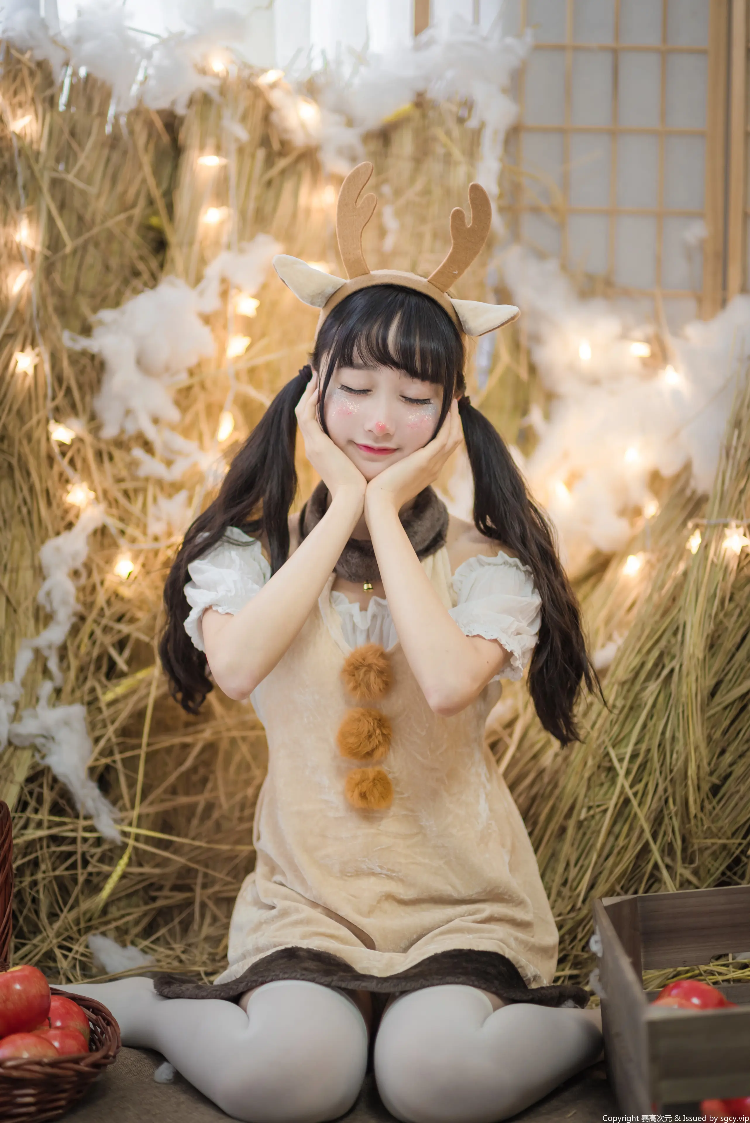 木绵绵 圣诞老人和驯鹿酱 [46P]