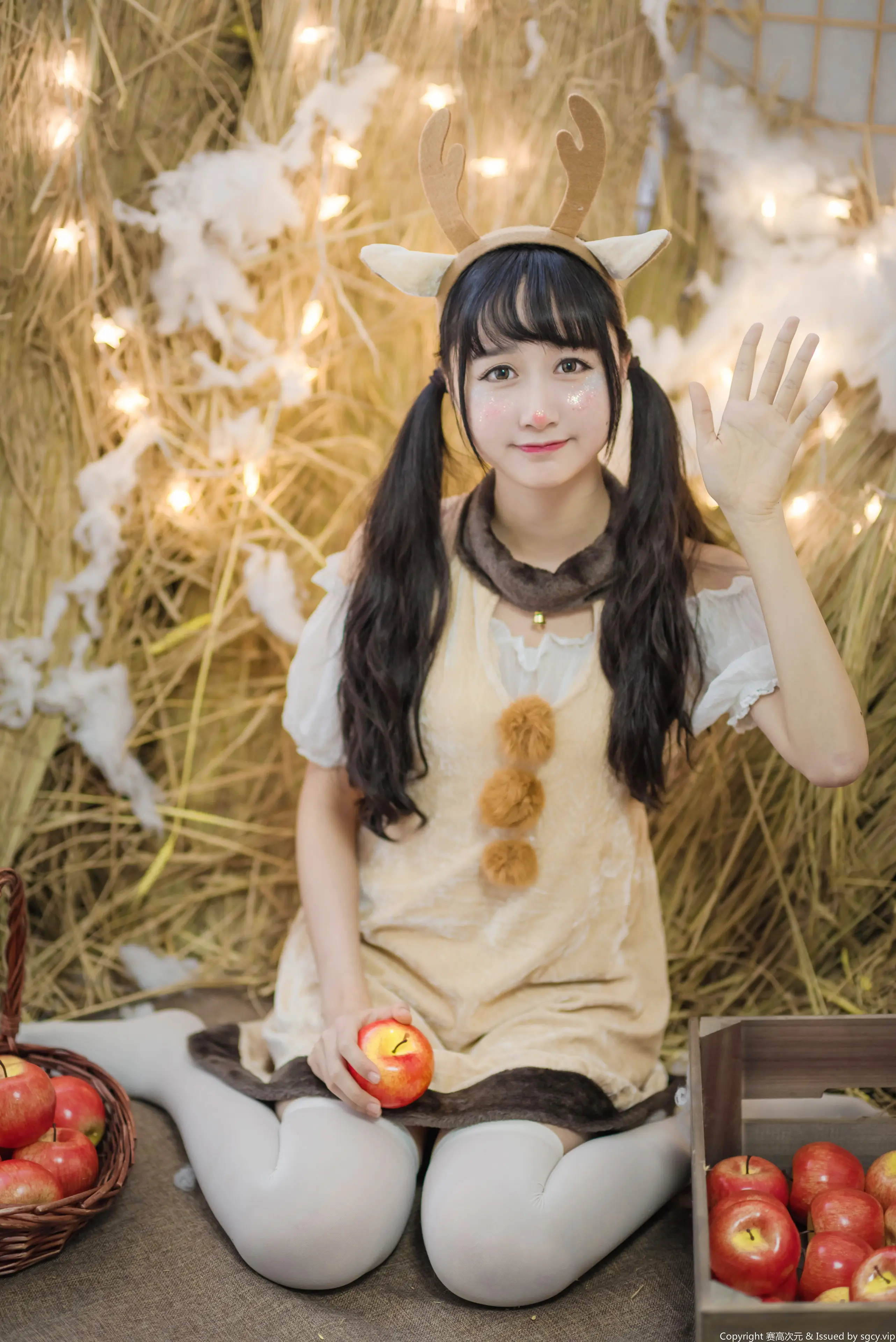 木绵绵 圣诞老人和驯鹿酱 [46P]