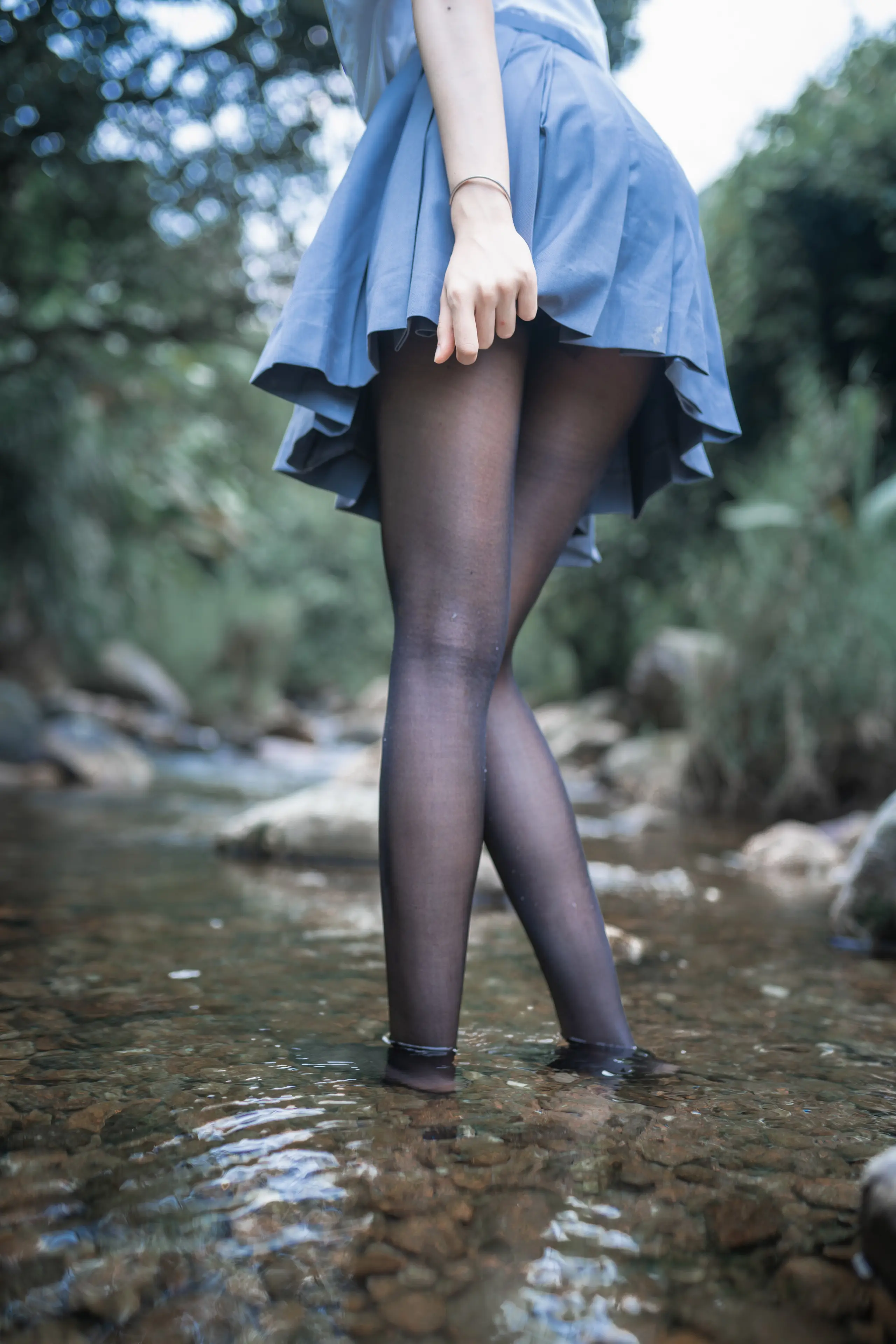 木绵绵 水色溪边制服 [51P]