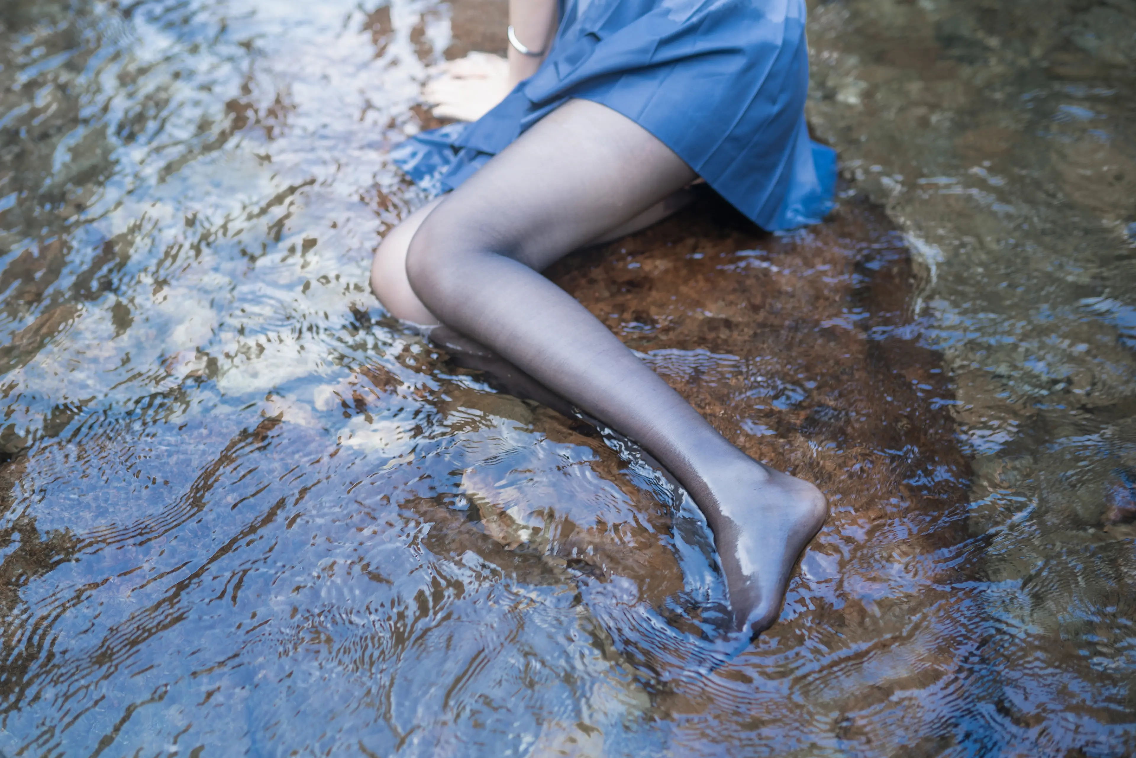 木绵绵 水色溪边制服 [51P]