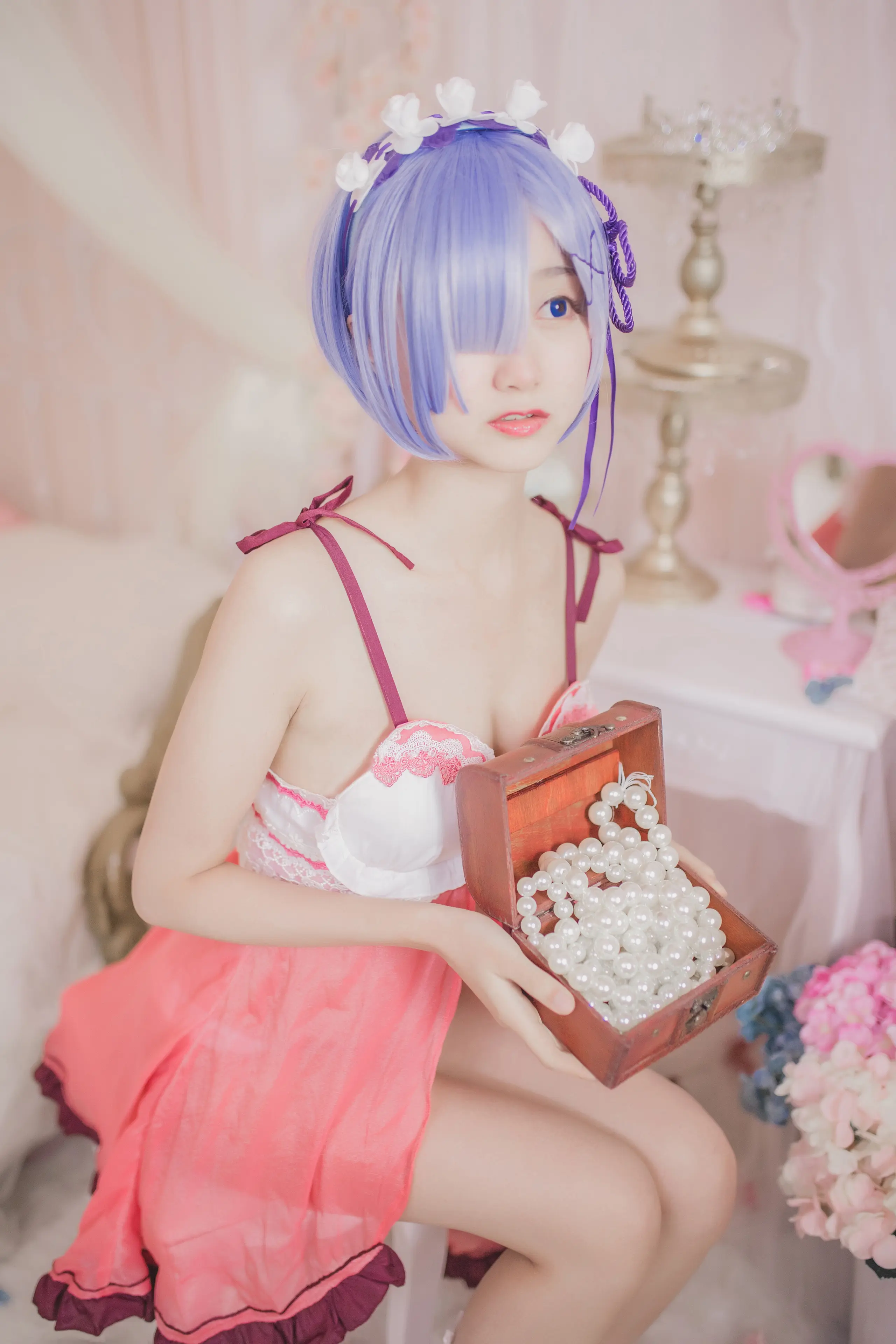 木绵绵 蕾姆睡衣 [24P]