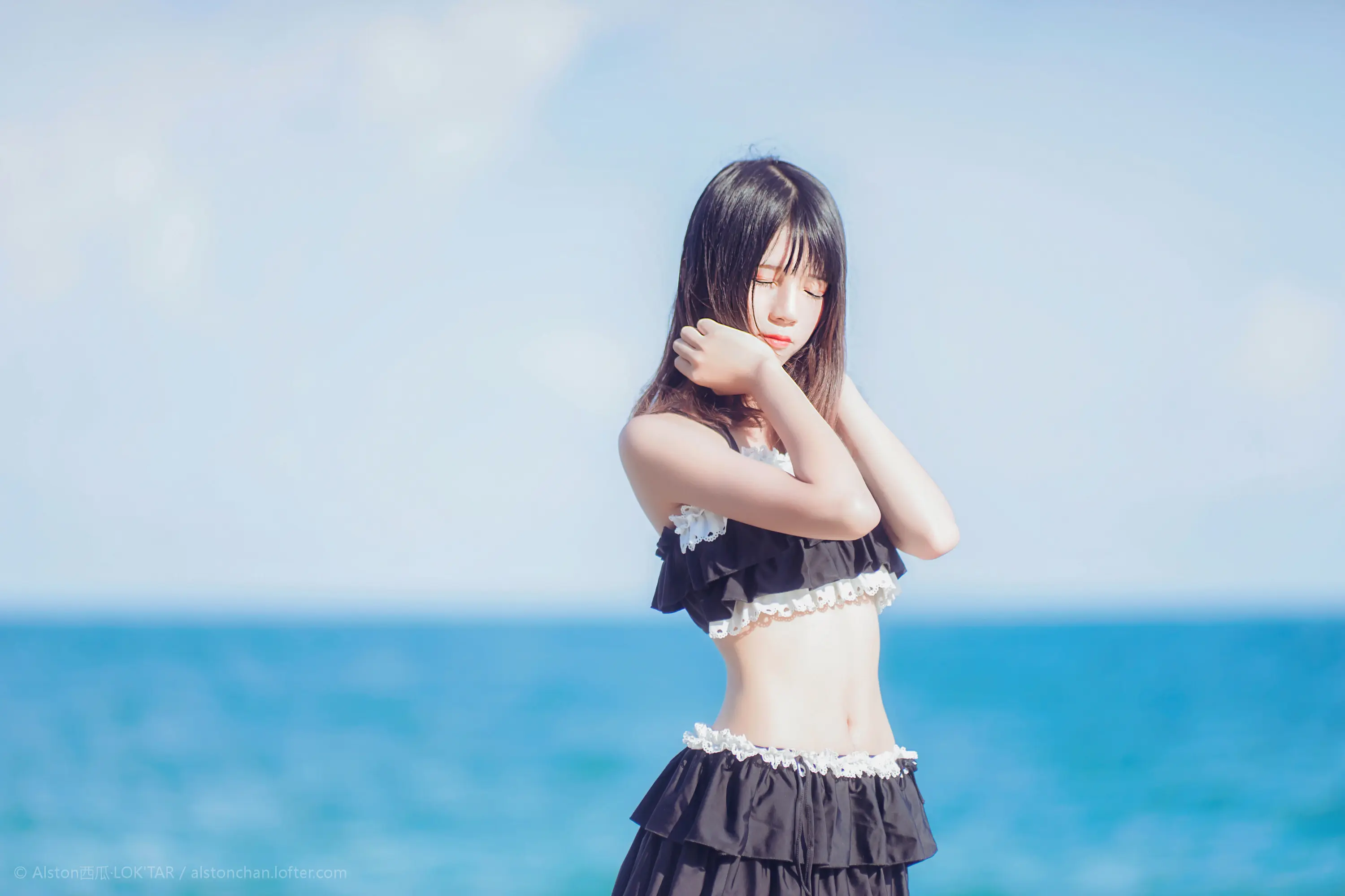 桜桃喵 一起去海边吧 [10P]