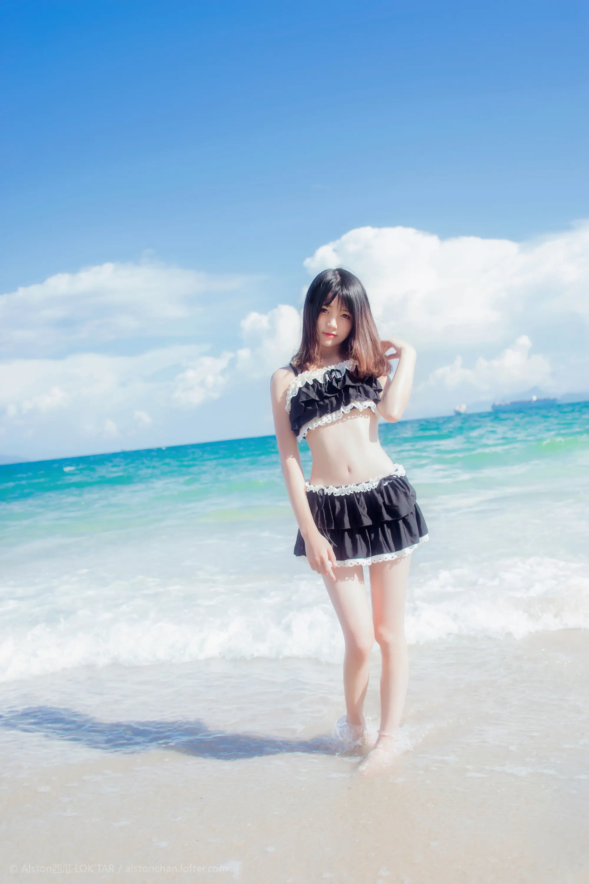 桜桃喵 一起去海边吧 [10P]