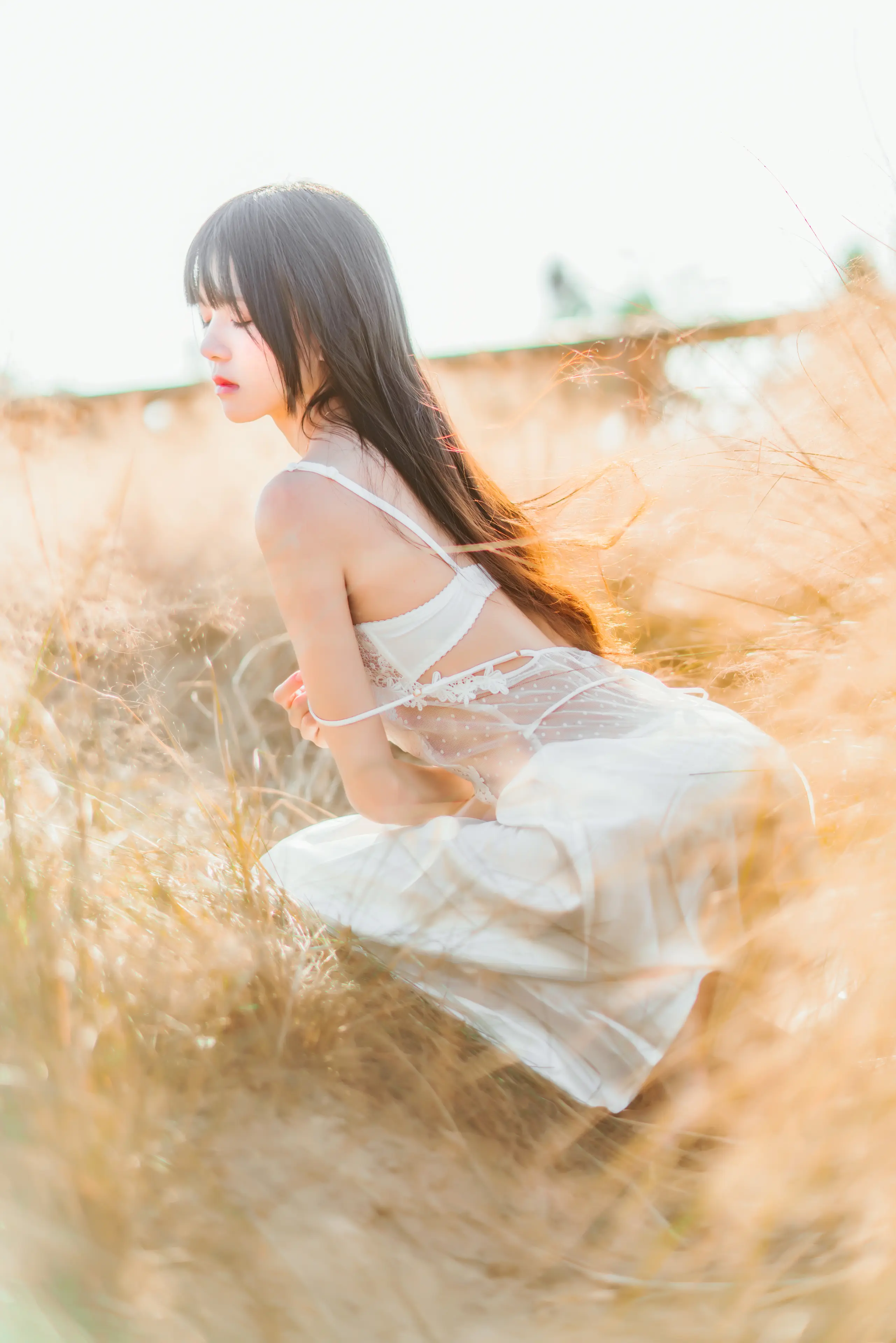 桜桃喵 冬眠 白裙下 [45P]