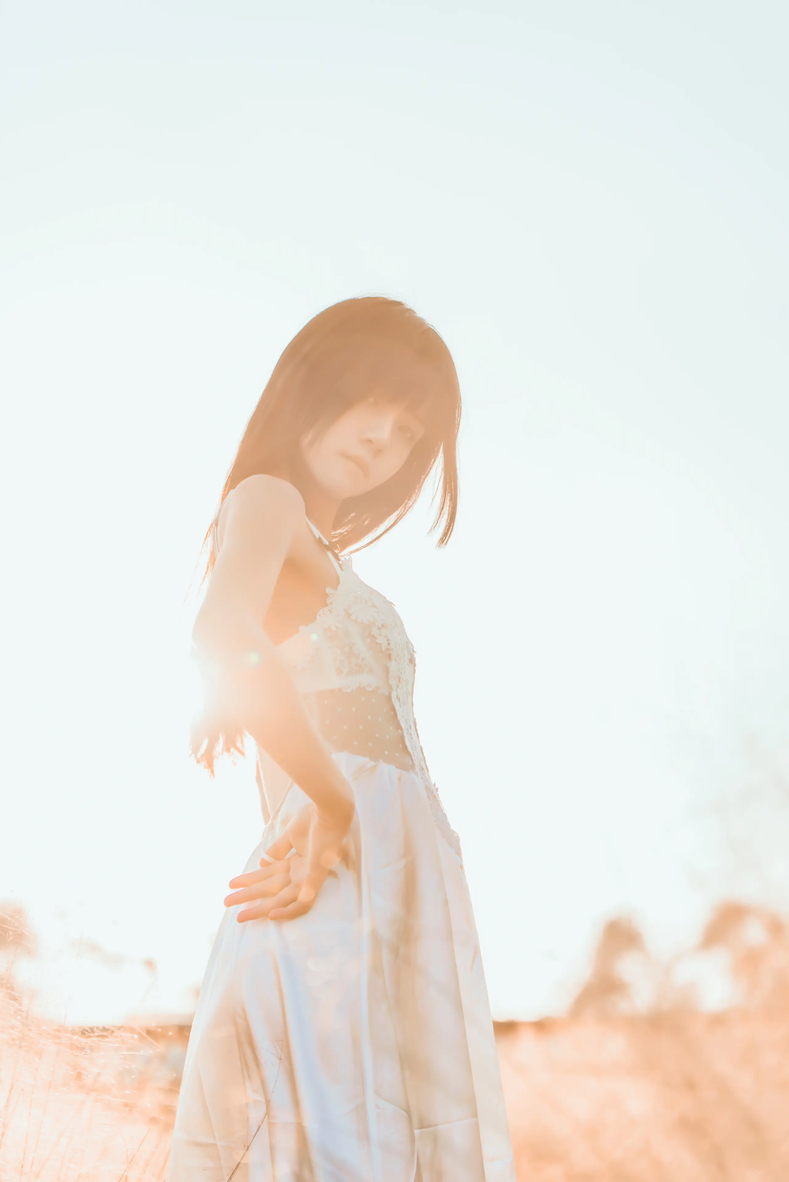 桜桃喵 冬眠 白裙下 [45P]