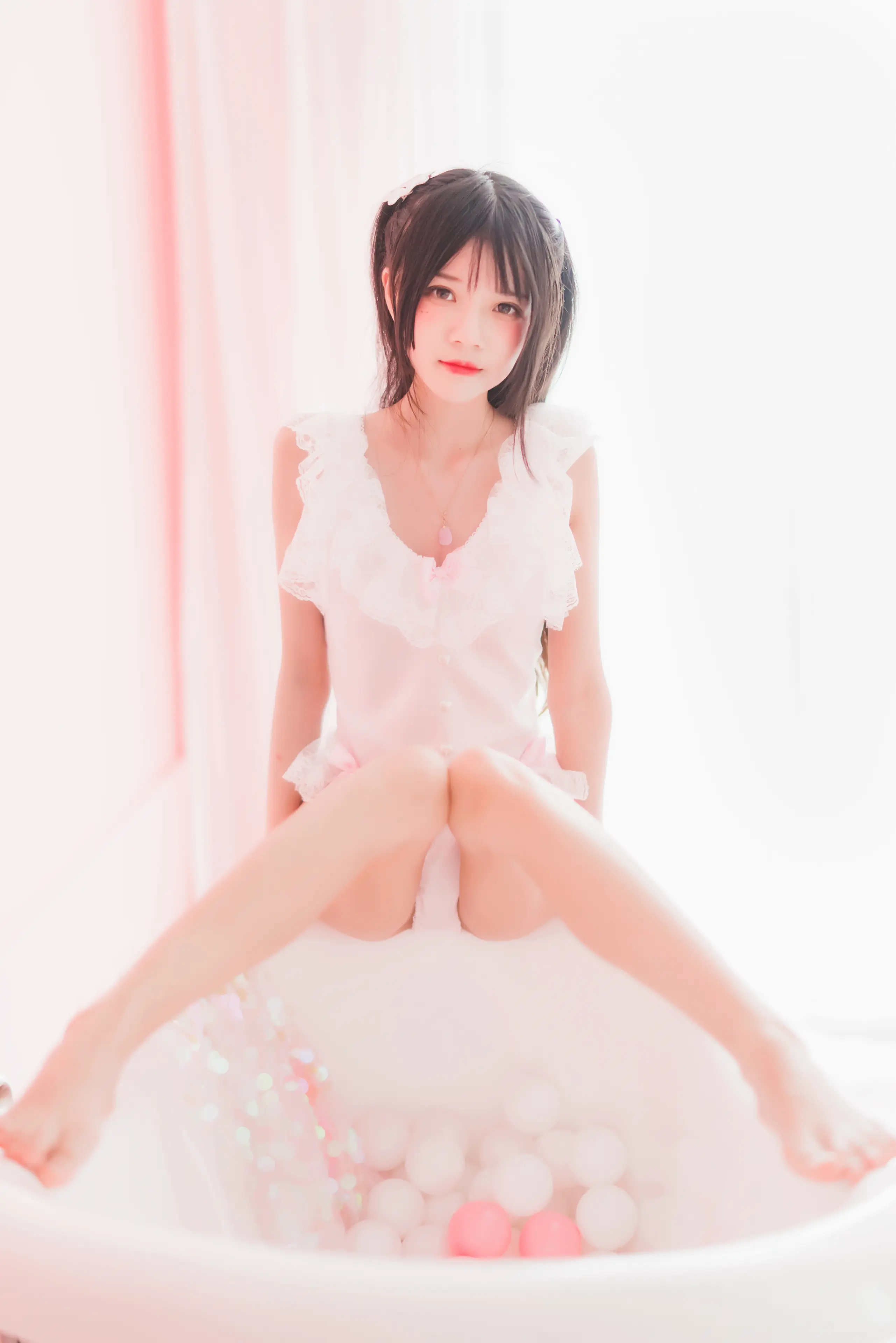 桜桃喵 冬眠系列 粉色浴缸 [58P]