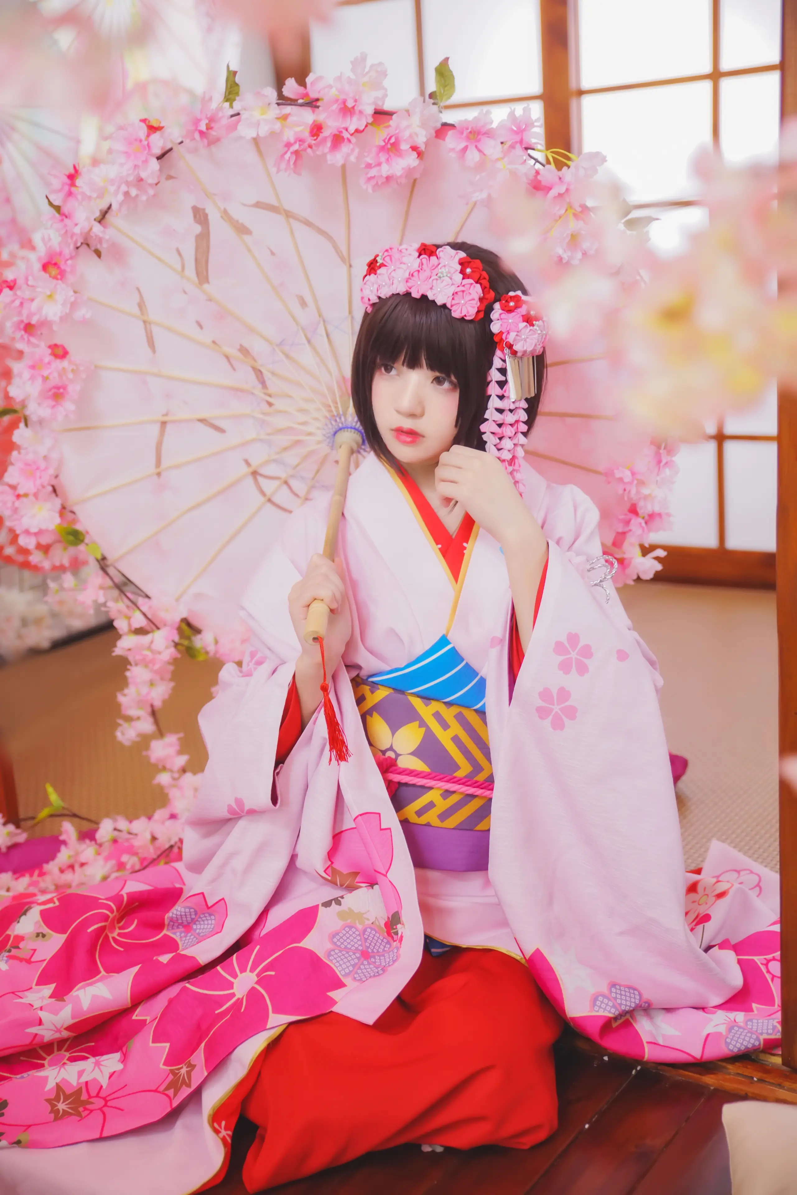 桜桃喵 加藤惠 和服 [23P]
