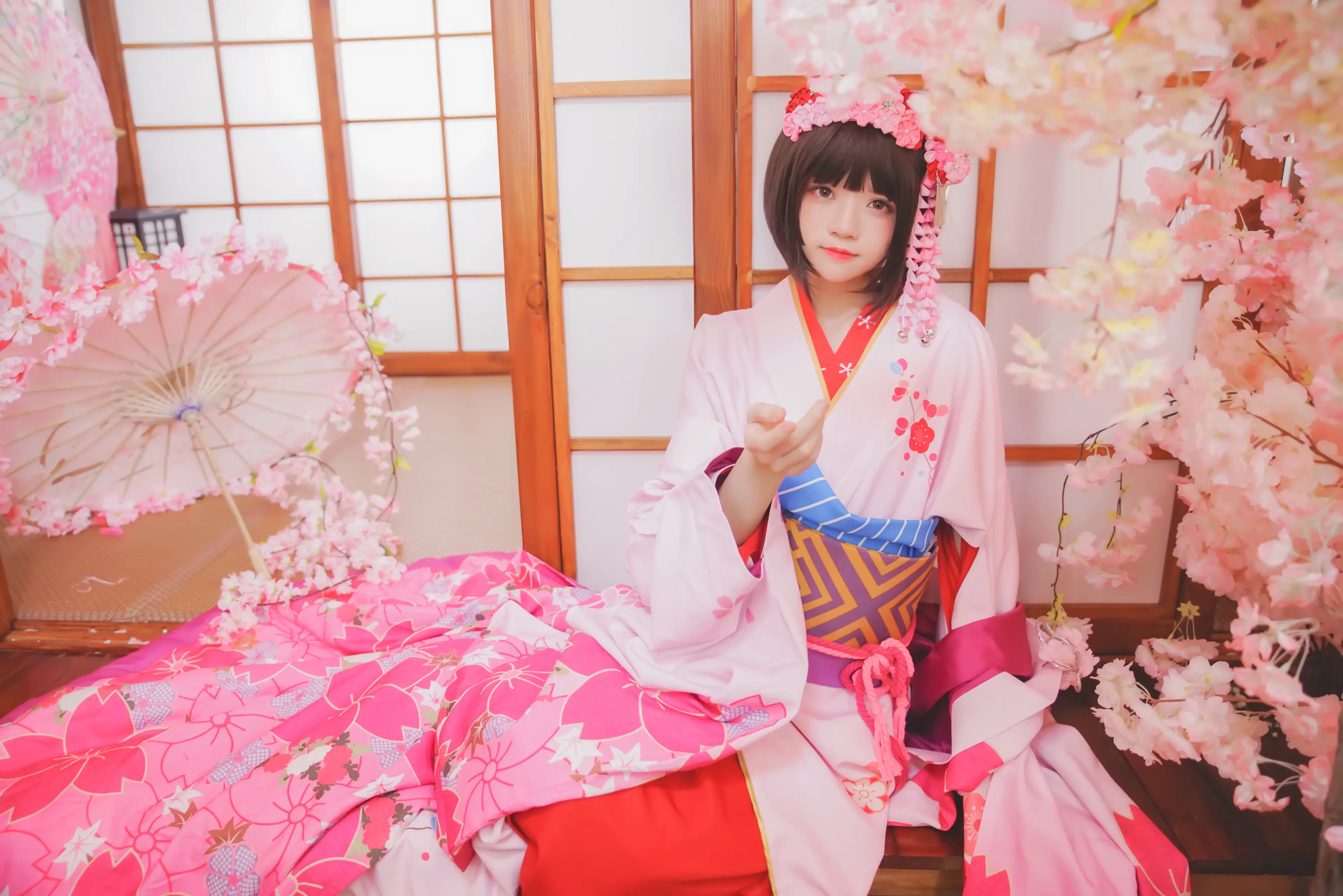 桜桃喵 加藤惠 和服 [23P]