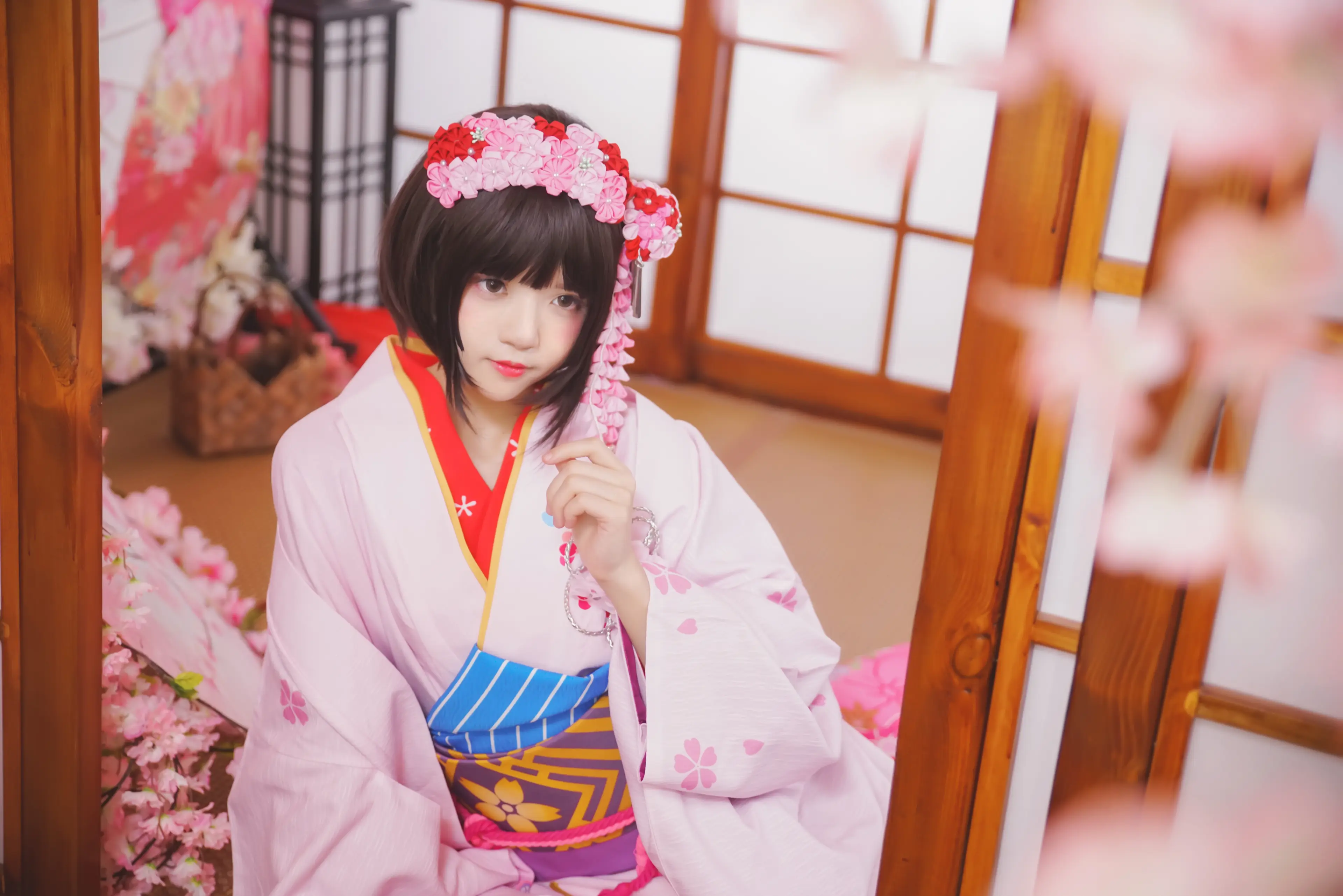 桜桃喵 加藤惠 和服 [23P]