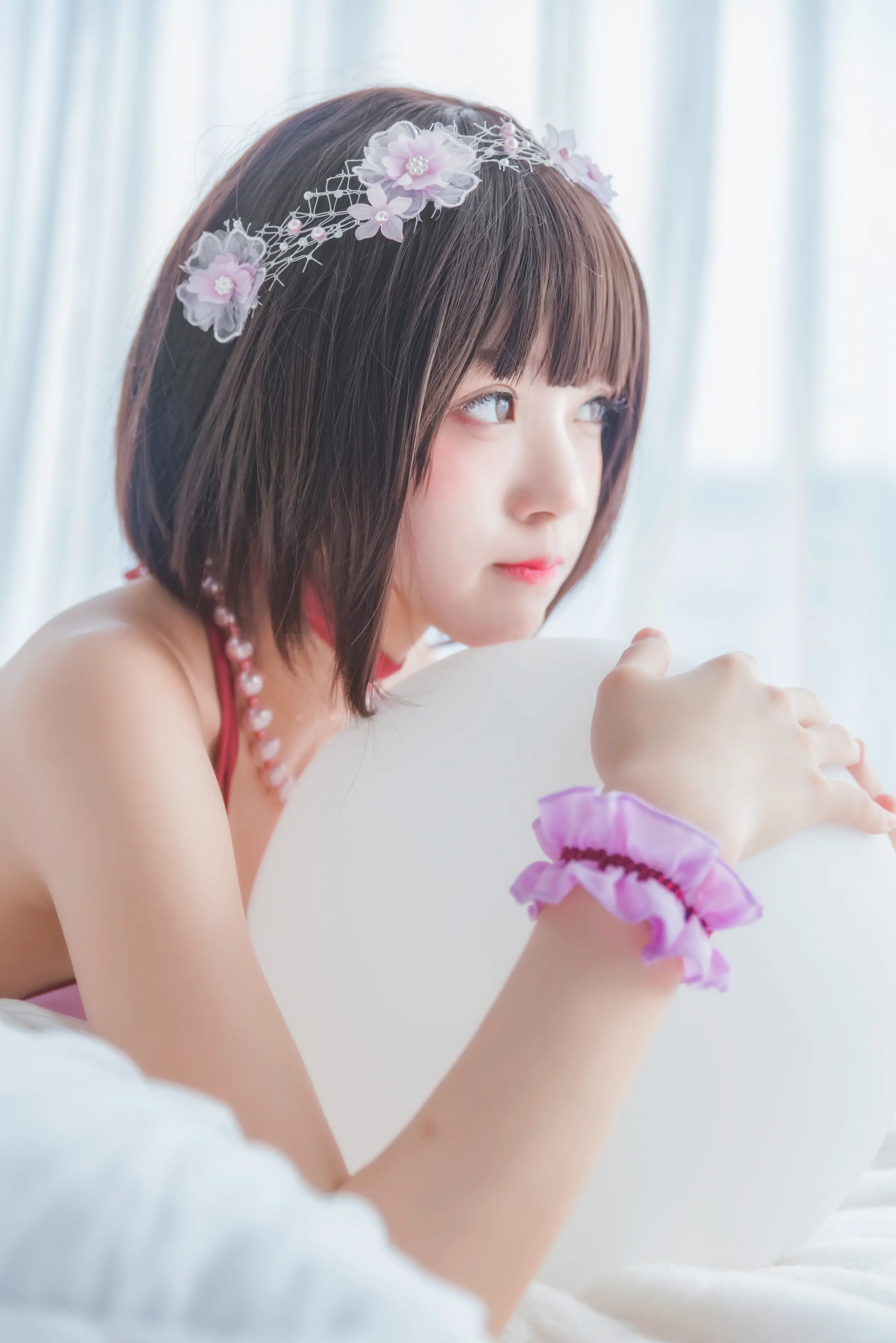 桜桃喵 加藤惠 小睡裙 [33P]