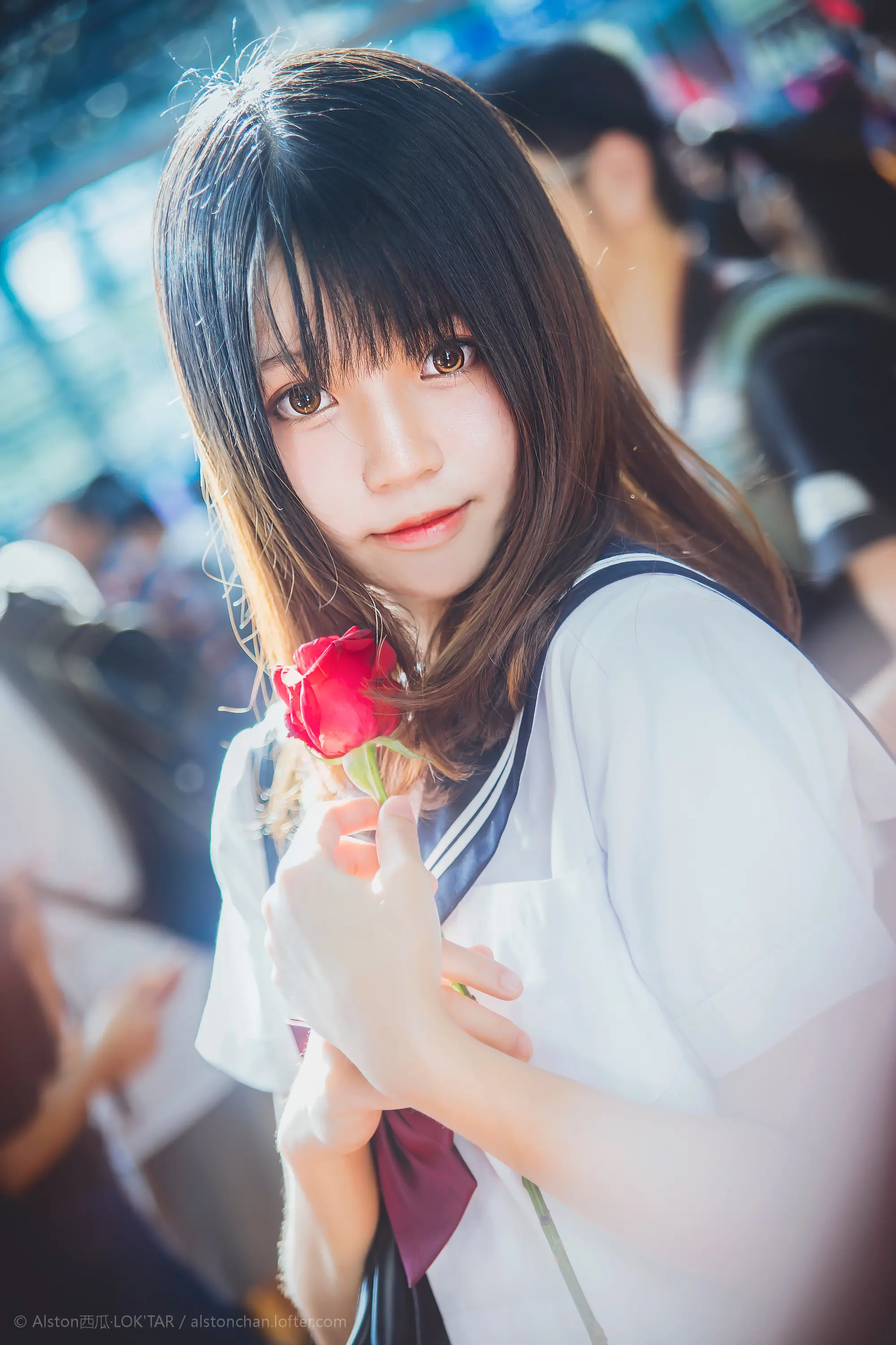 桜桃喵 动漫节 JK [9P]