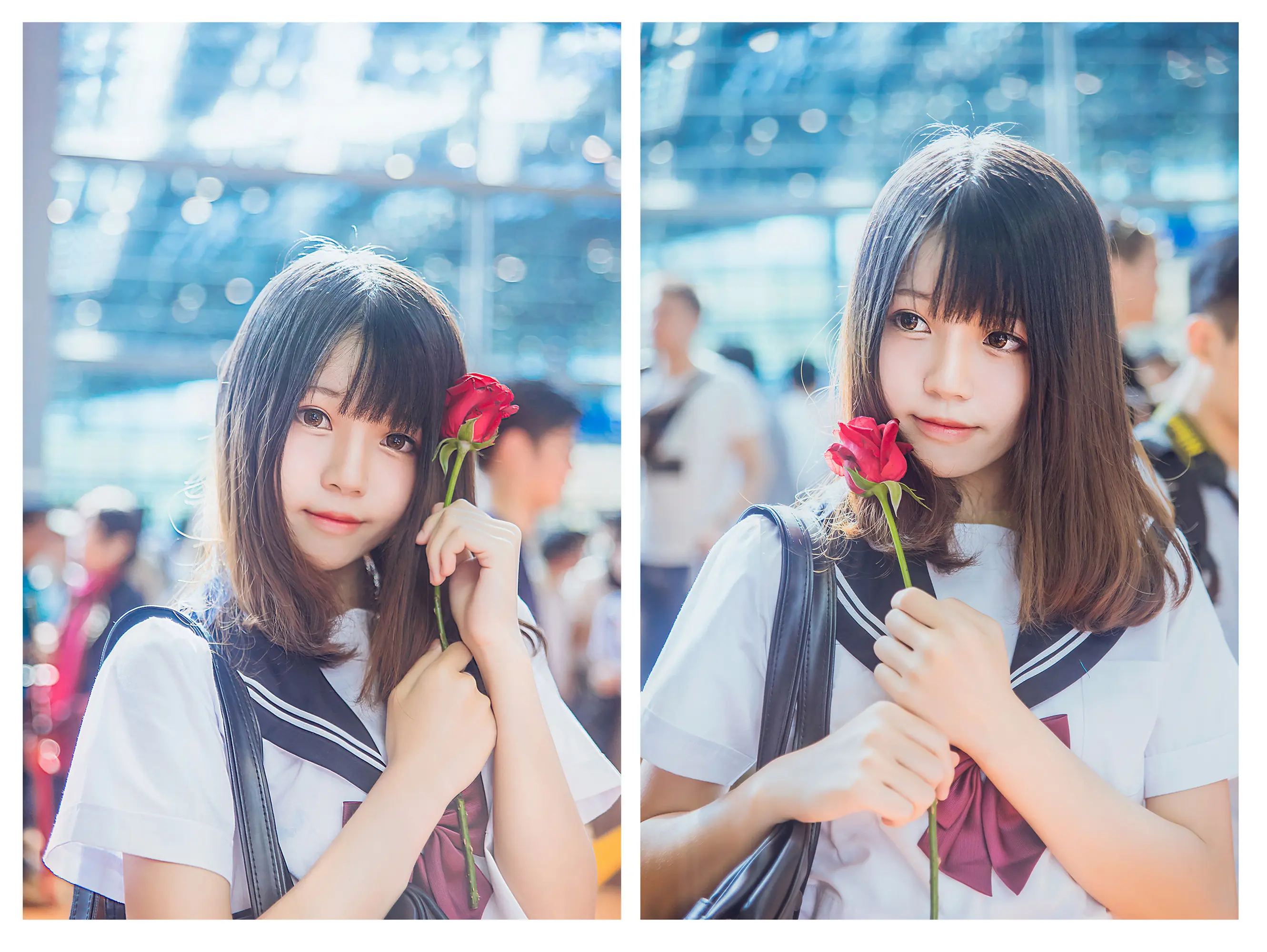 桜桃喵 动漫节 JK [9P]