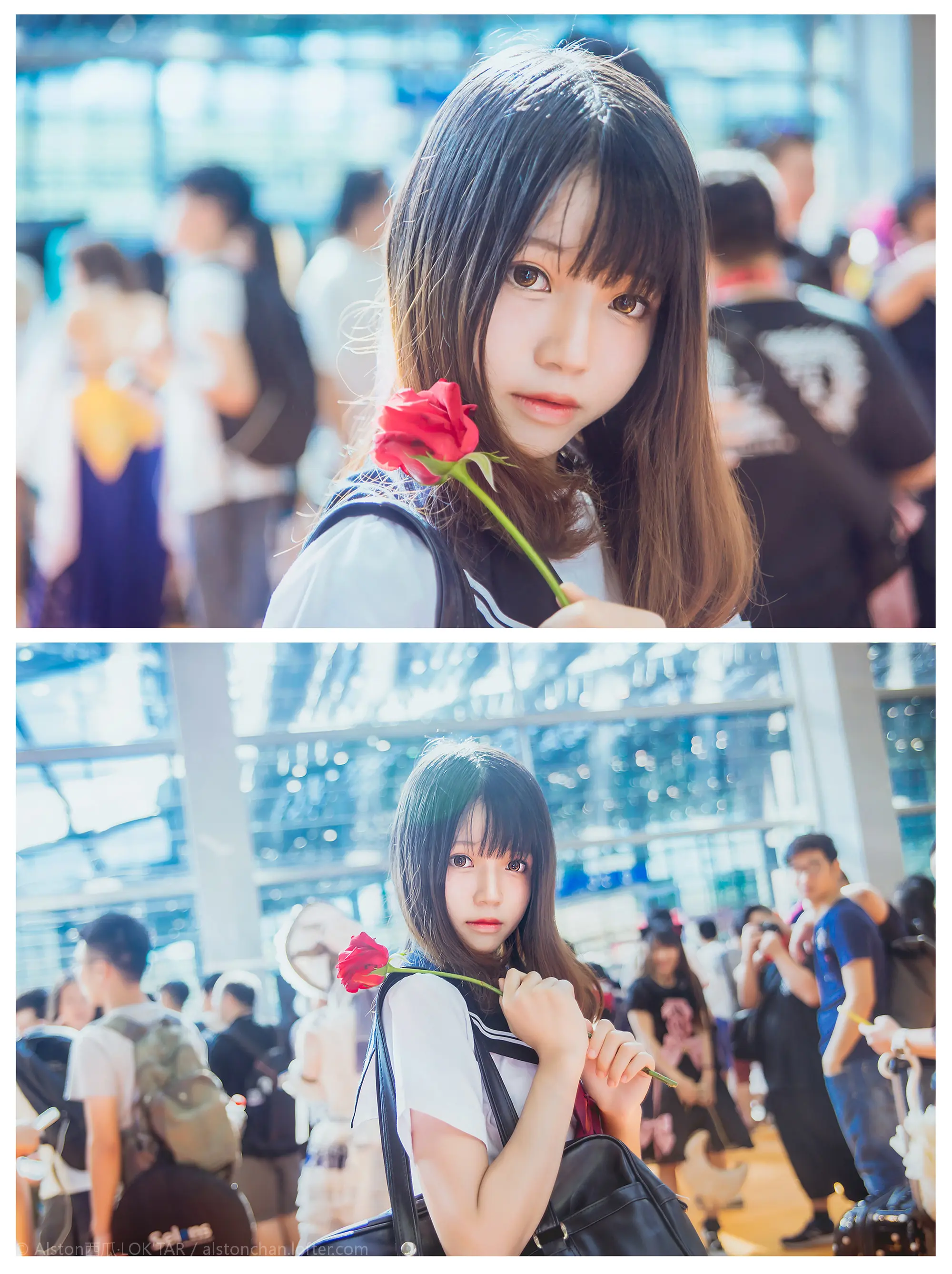 桜桃喵 动漫节 JK [9P]