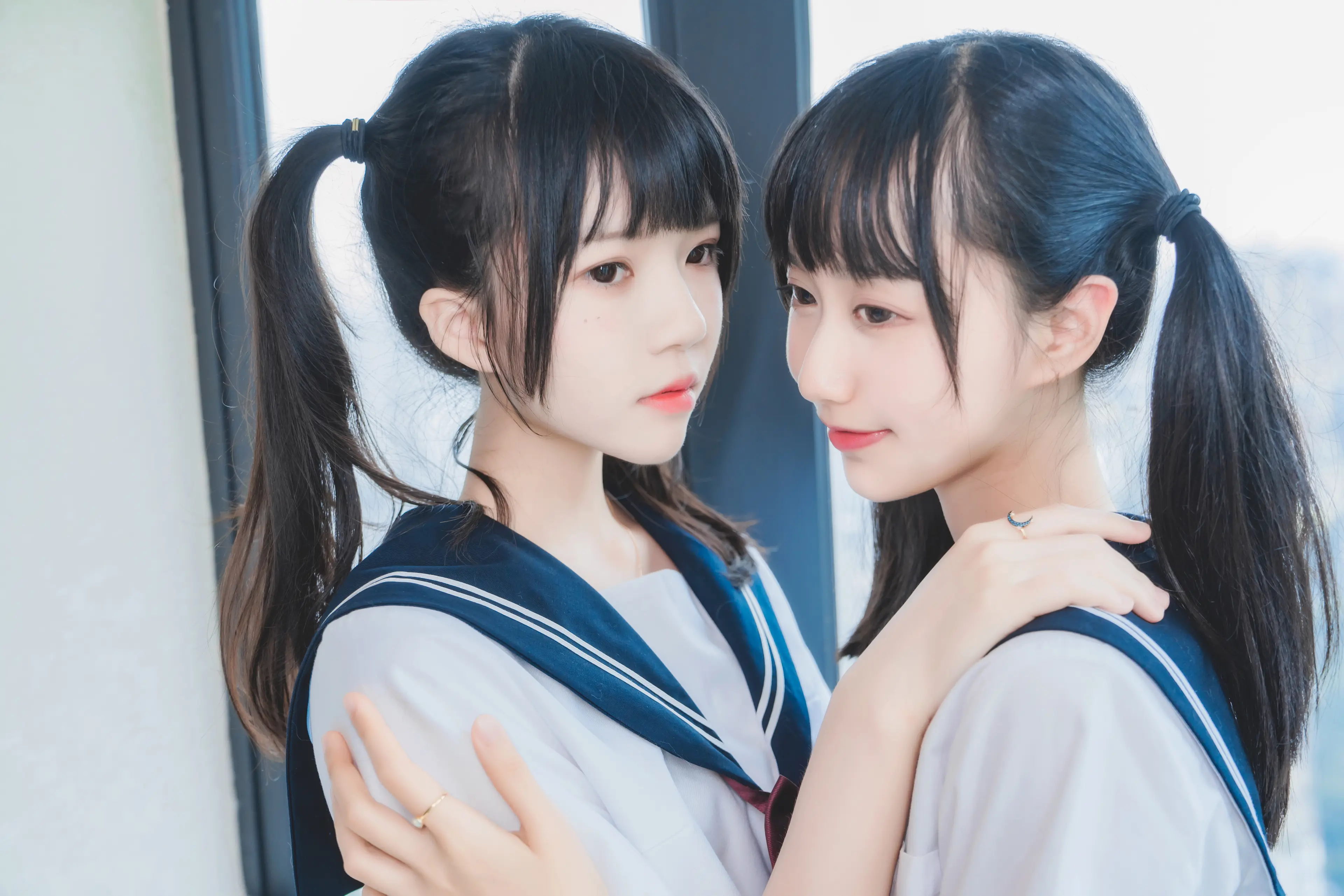 桜桃喵 她(制服×制服 (&木绵绵) [38P]