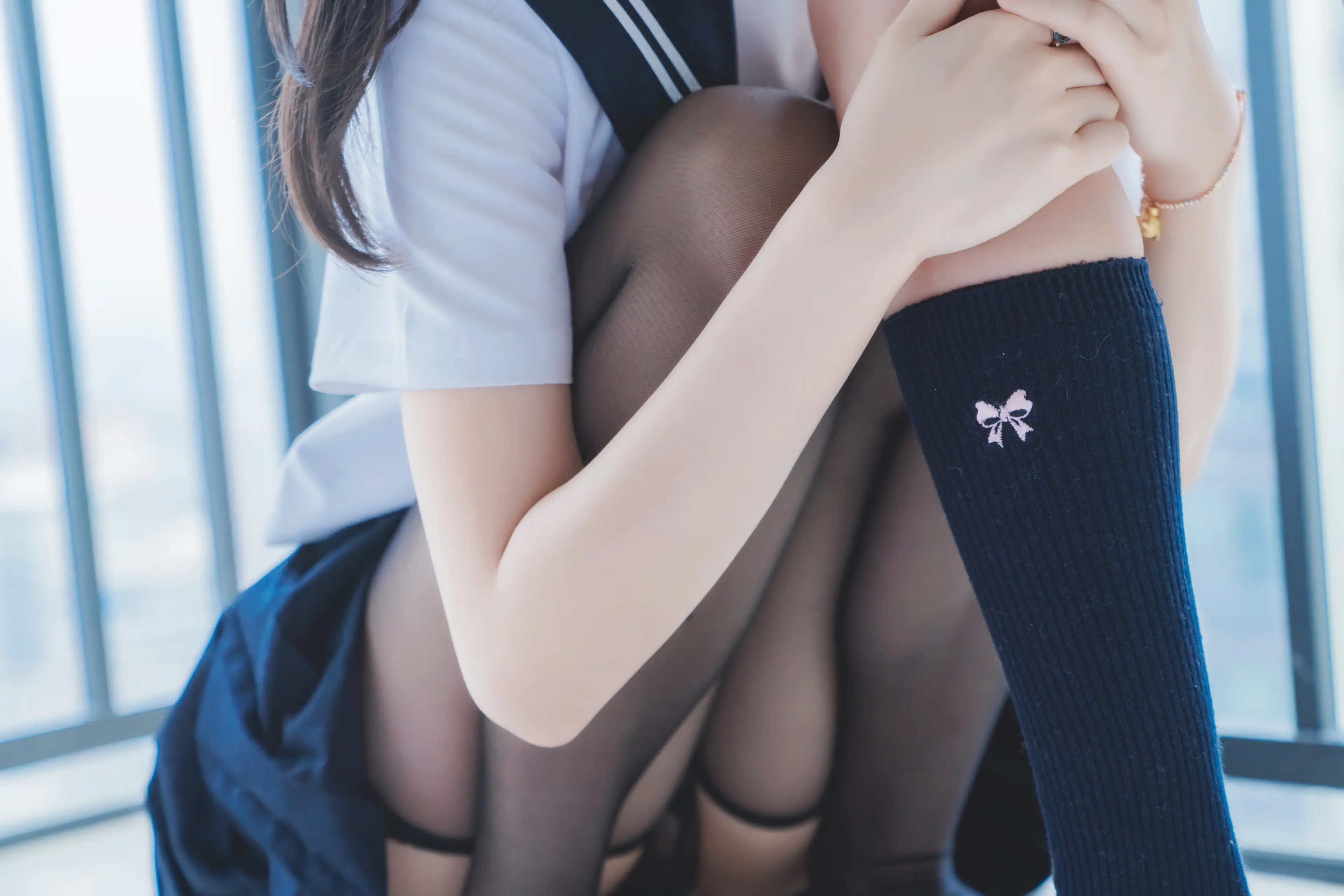 桜桃喵 她(制服×制服 (&木绵绵) [38P]