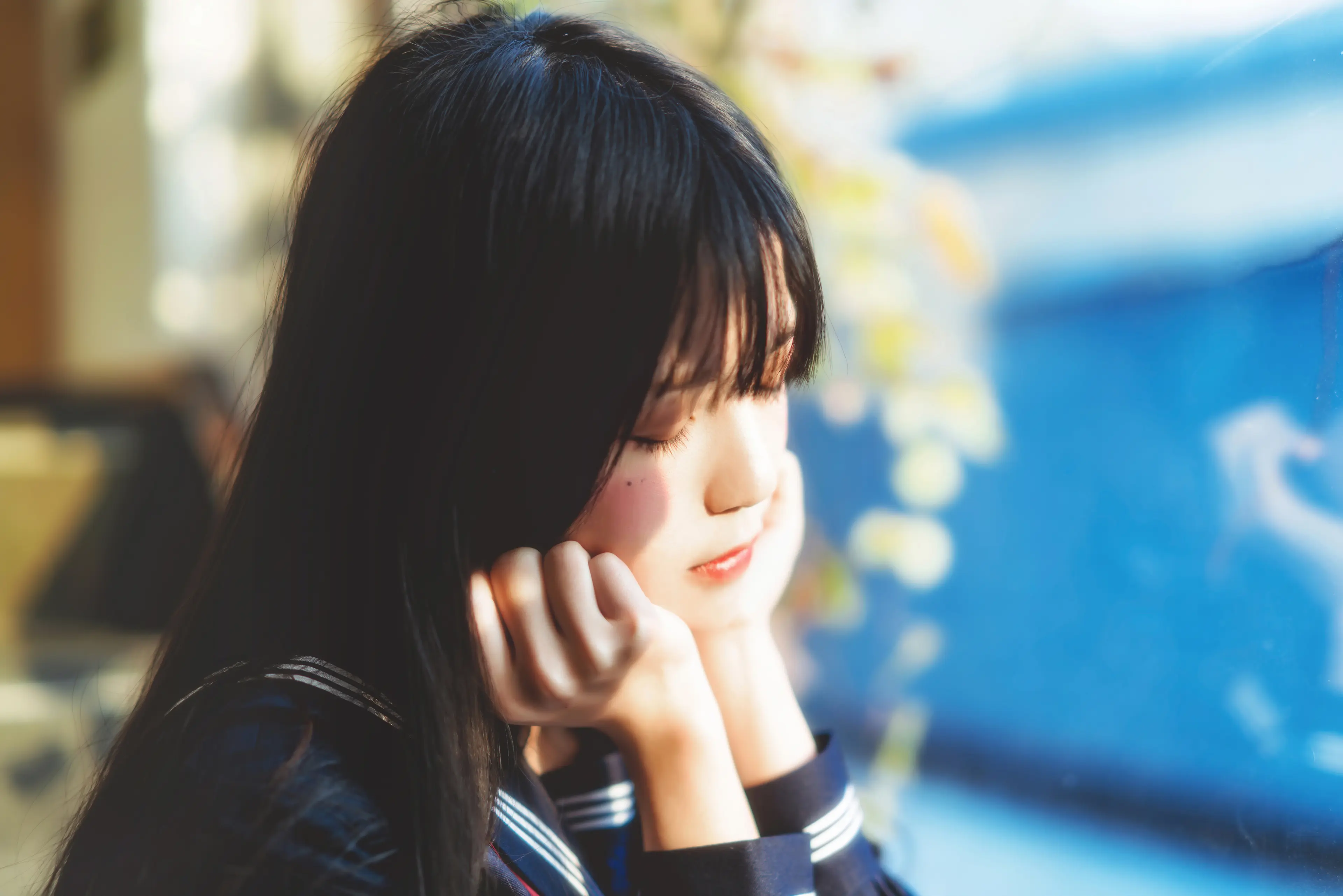 桜桃喵 小少女 黑色水手服 [50P]