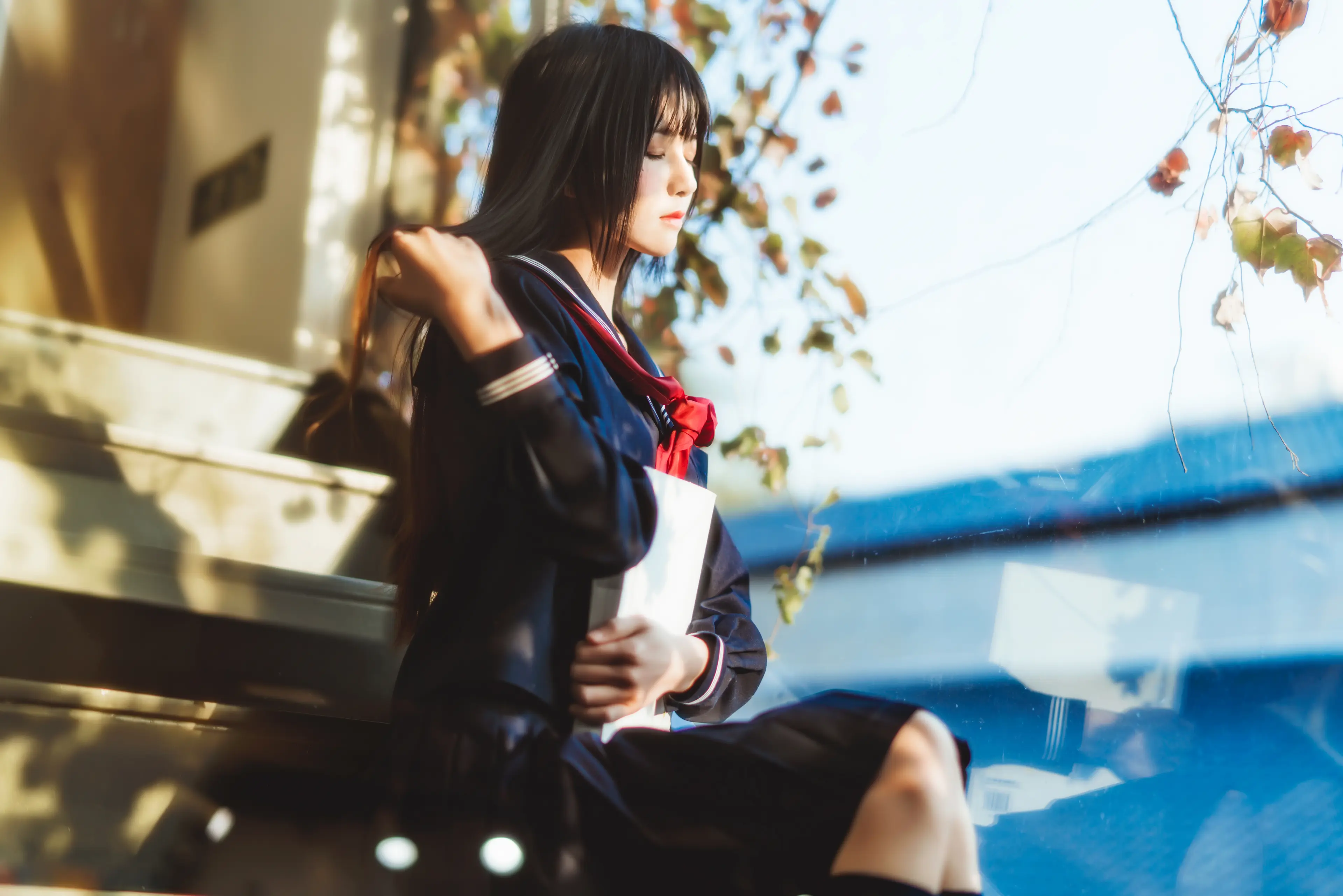 桜桃喵 小少女 黑色水手服 [50P]